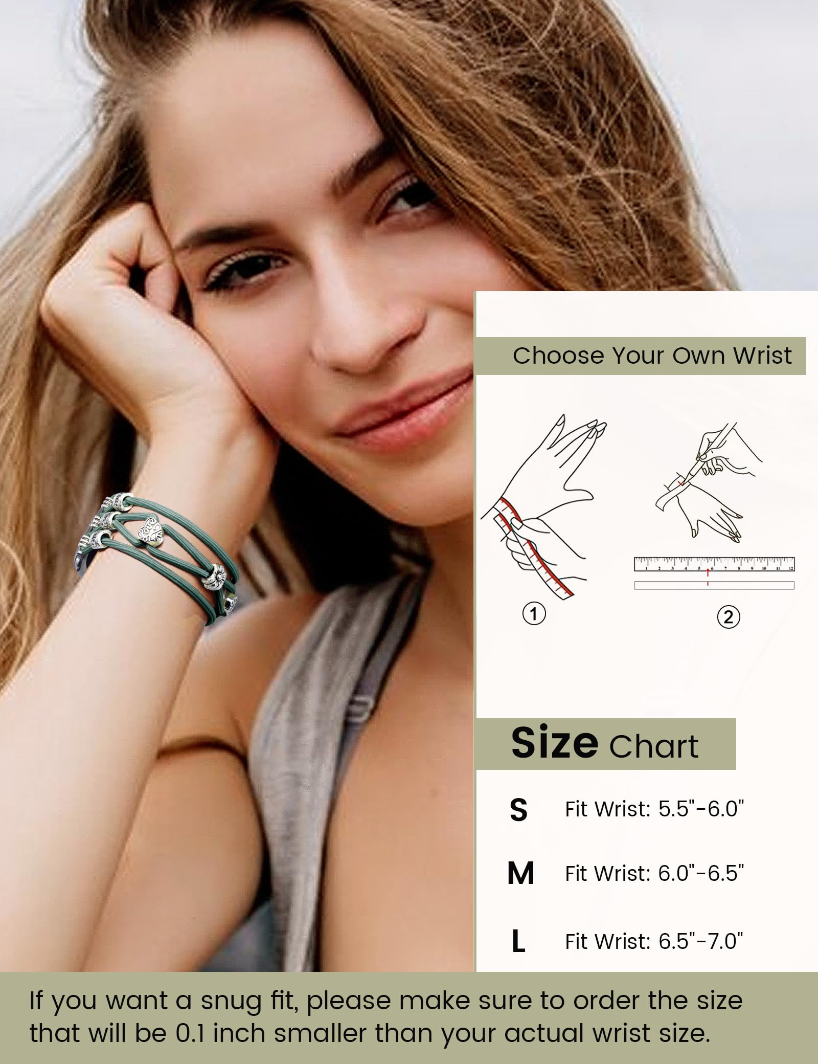 Newlibery Beaded Bracelet Compatible With Apple Watch Band 40Mm 41Mm 38Mm 42Mm Women, Boho Braided Solo Loop Nylon Strap Stretch