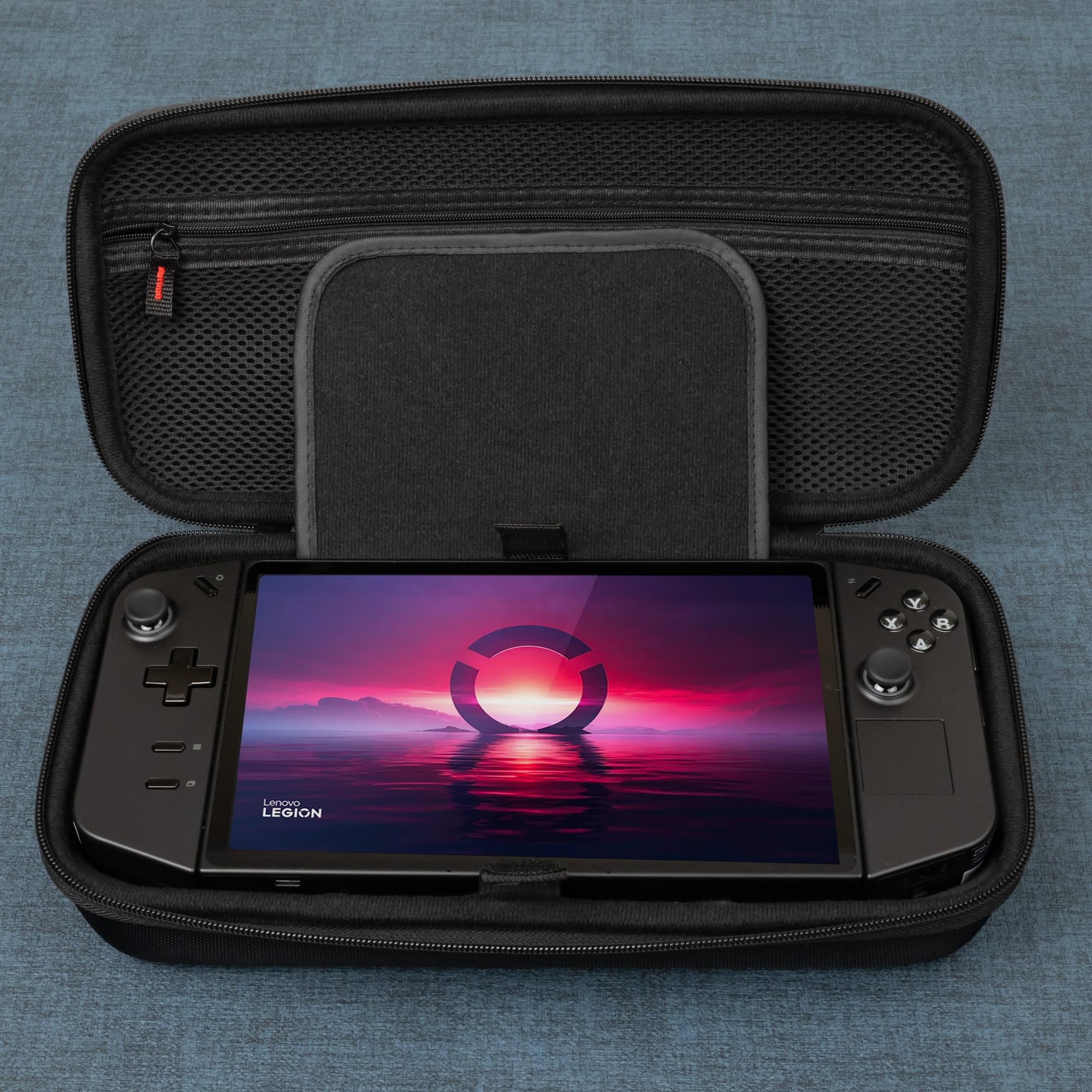 Butterfox Large Carrying Case Bag For Lenovo Legion Go Handheld, Fits Charger, Pocket For Large 65W Battery Pack (Black)