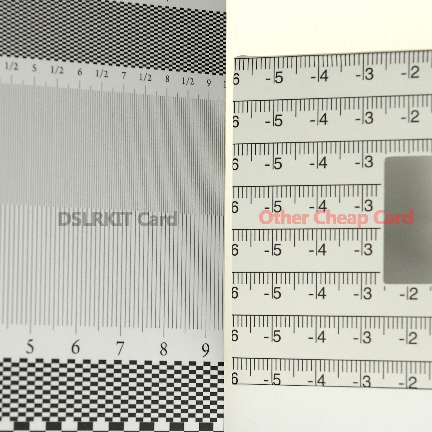 Dslrkit Lens Focus Calibration Tool Alignment Ruler Folding Card(Pack Of 2)