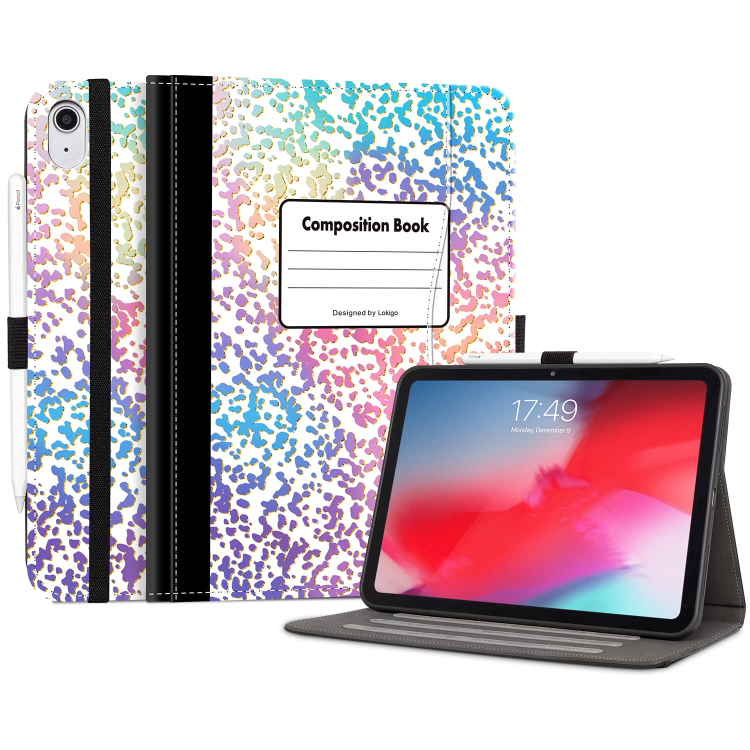 Ipad 10Th Generation Case 10.9 Inch Tablet, Ipad Case 10Th Generation, Protective Stand Cover With Pencil Holder/Hand Strap/Pock