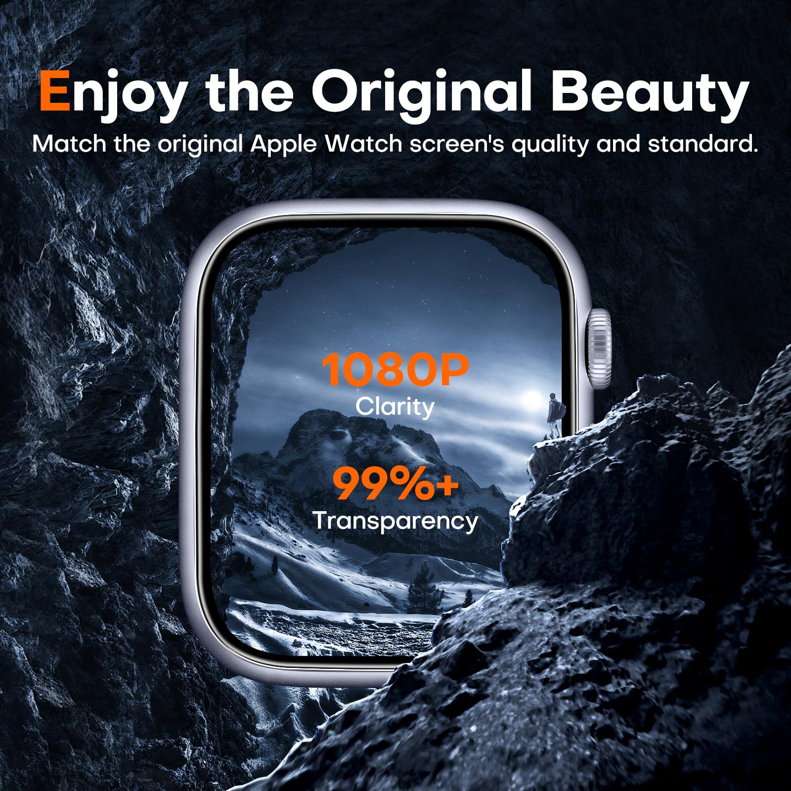 L?K 6 Pack Tpu Screen Protector For Apple Watch 44Mm Se Series 6/5/4   Anti Scratch No Bubbles [Touch Sensitive] Upgrade Flexibl