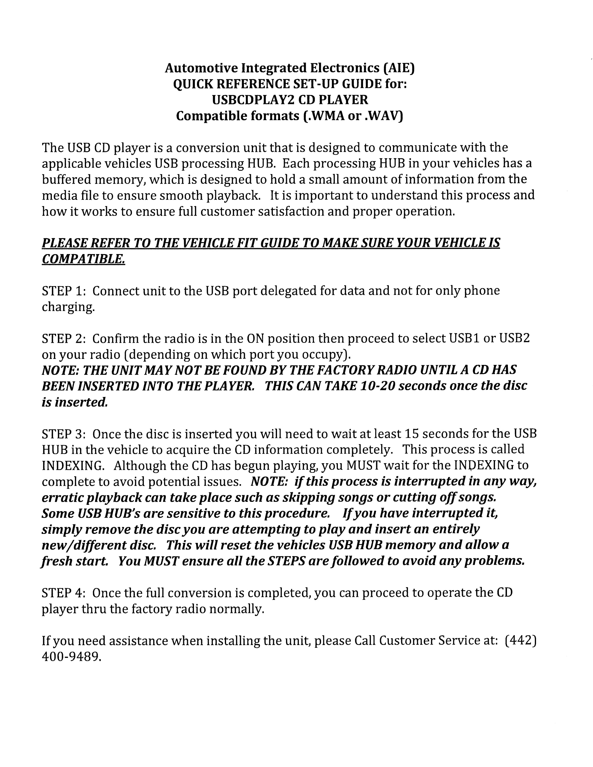 (Aie) Usbcdplay2   Integrated Car/Vehicle Cd Player Via Usb Data Port Factory Radio Connection � (For Vehicle Compatibility   Review Fit Chart In Images)