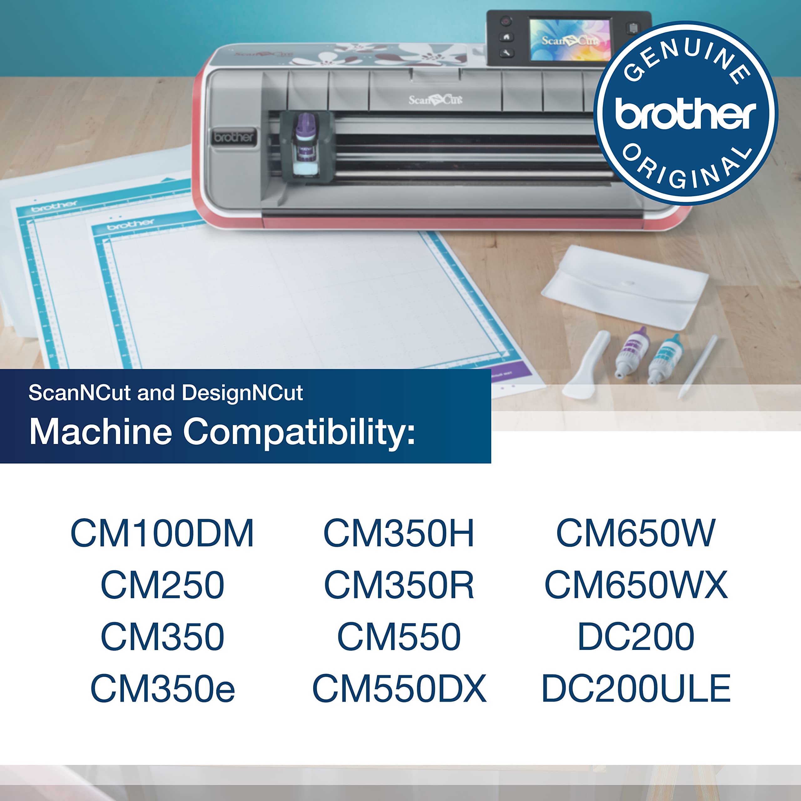 Brother Scanncut Mat Camats12, 12'' X 12'' Scanning Mat, Non Tack Mat To Scan Custom Designs, Accessory For Scanncut Cutting Mac