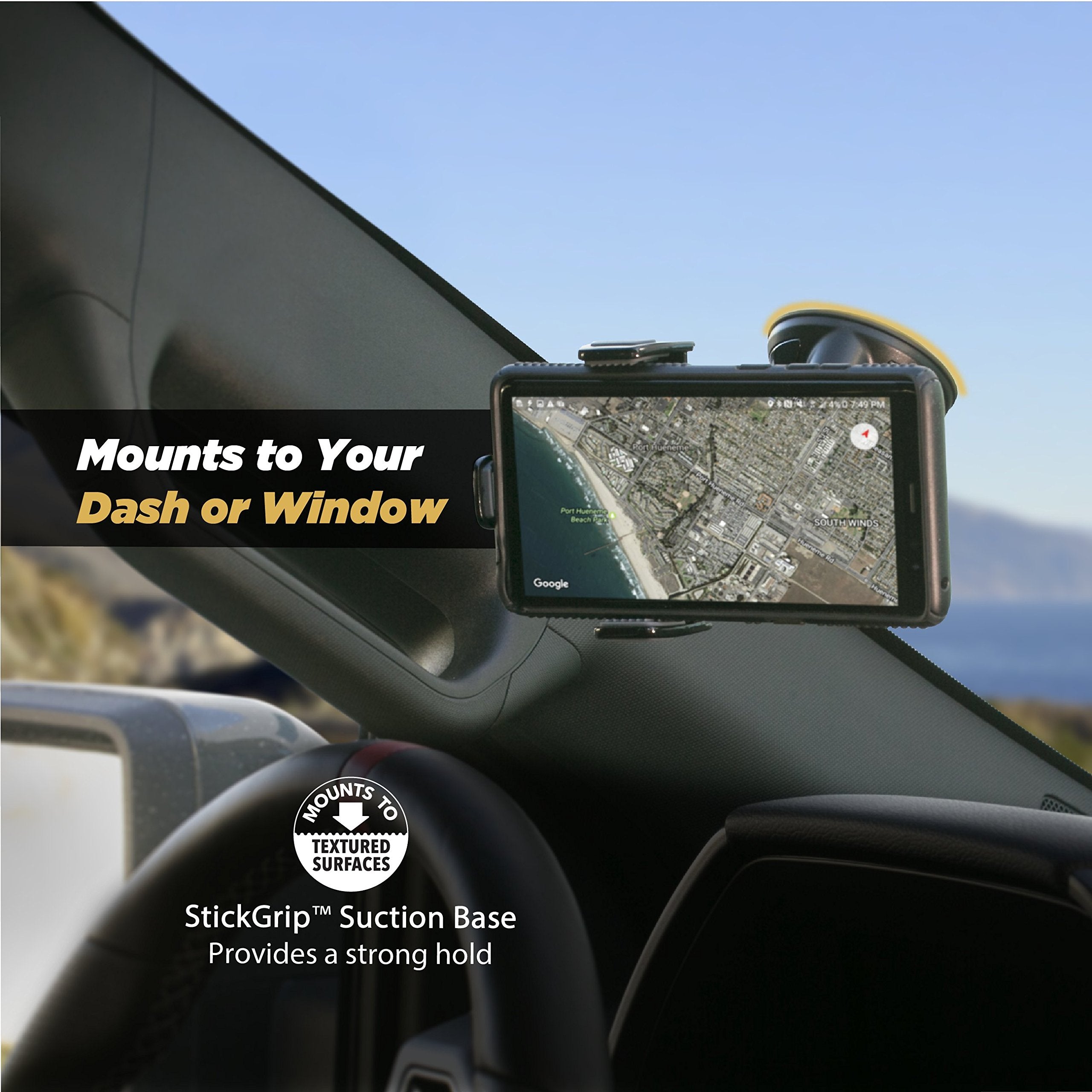 Scosche Wdq2M3 Sp1 Stuckup Suction Cup Mount Charger For Phone