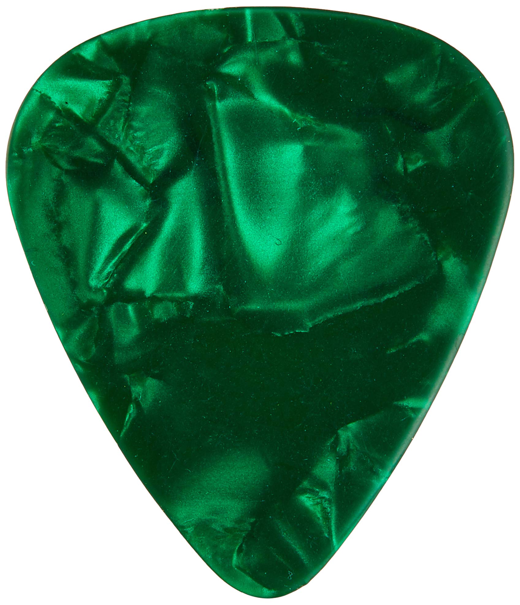 Fender Premium Celluloid Guitar Picks 351 Shape, Guitar Accessories, Green Moto, Medium, 12 Pack
