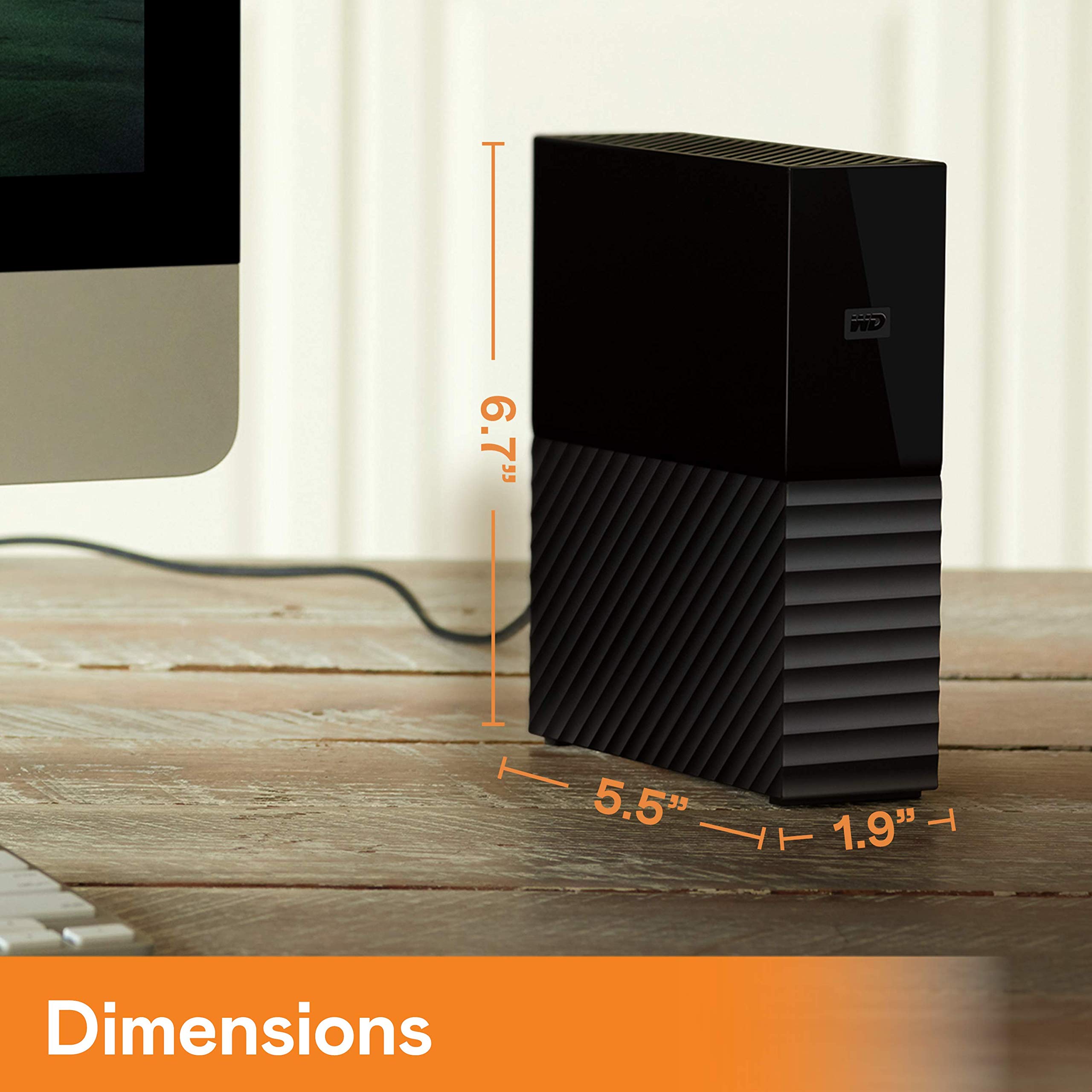 Western Digital 6Tb My Book Desktop External Hard Drive, Usb 3.0, External Hdd With Password Protection And Auto Backup Software