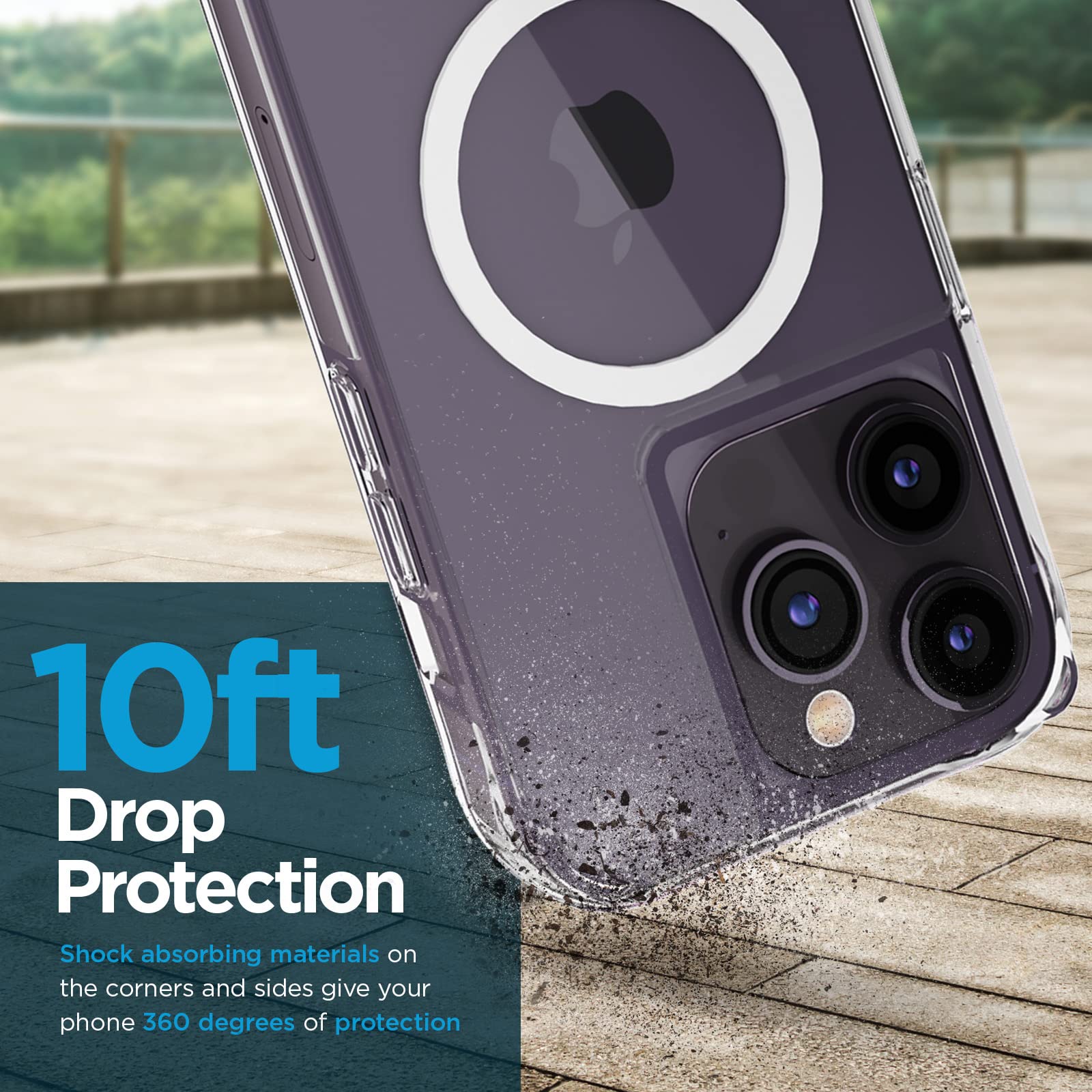 Case Mate Tough Iphone 14 Pro Max Case   Clear [10Ft Drop Protection] [Compatible With Magsafe] Magnetic Phone Case For Apple 14