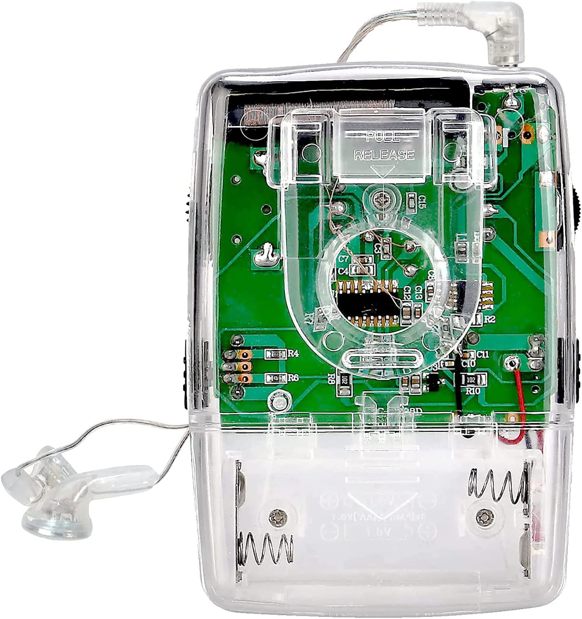 Retekess Tr624 Portable Radio Am Fm, Pocket Mini Radio, Clear Radio With Crystal Headphone, Powered By Aaa Battery, Suit For Ind