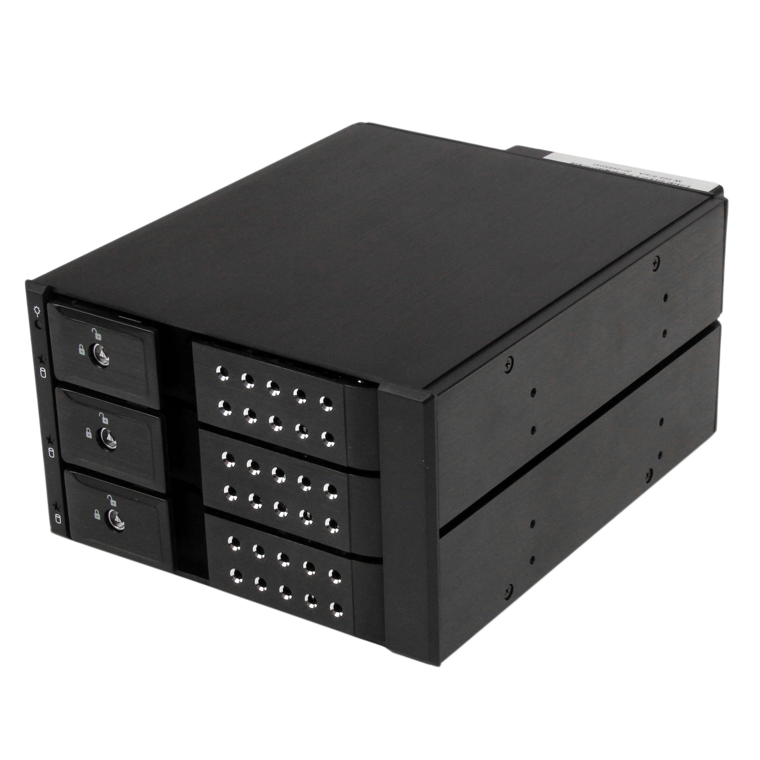 Startech.Com 3 Bay Hot Swap Backplane For 3.5In Sas Ii/Sata Iii   6 Gbps Hdd   Aluminum Trayless Mobile Rack Backplane (Hsb3Sats