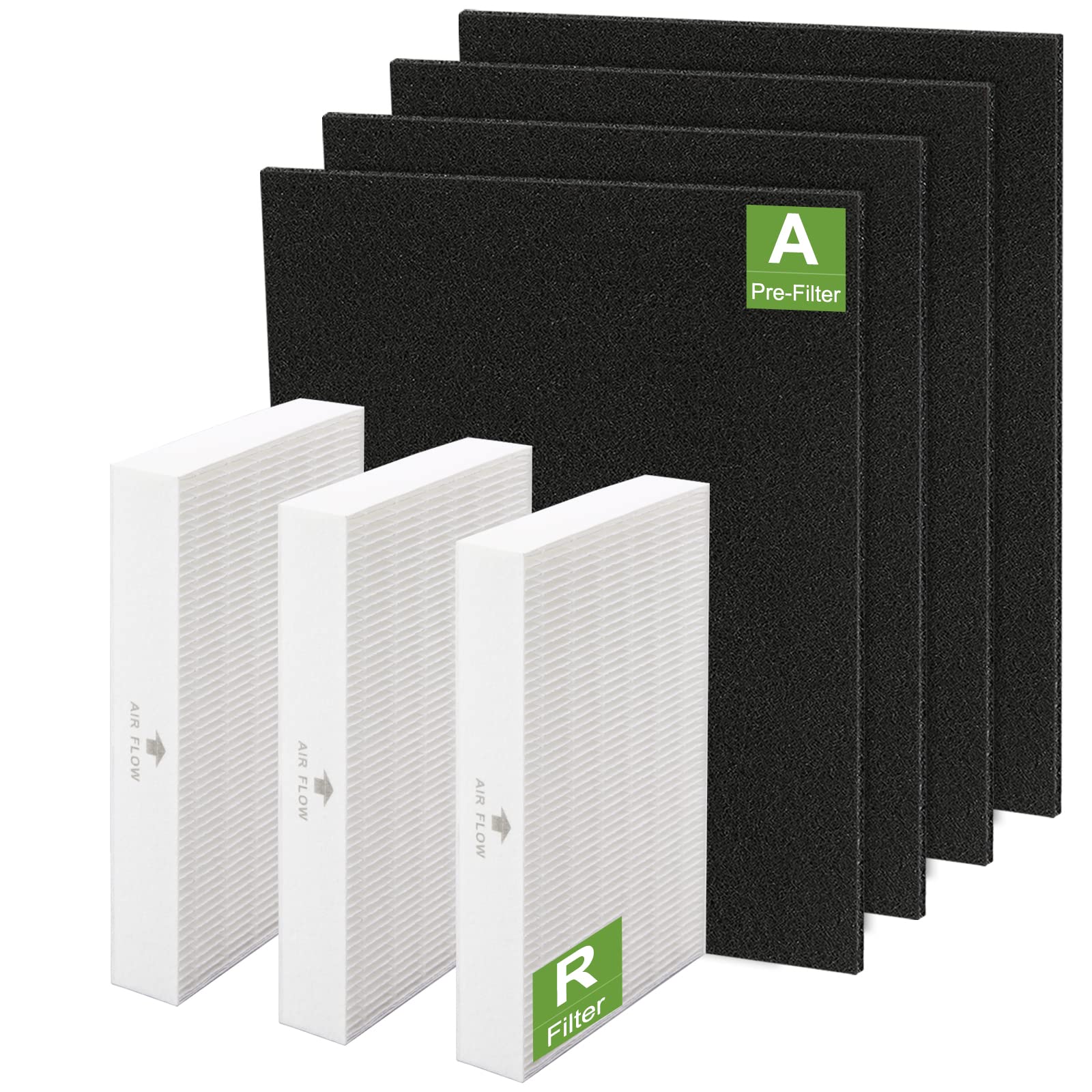 Smilyan Hpa300 Hepa Replacement Filter R For Honeywell Hpa300 Hpa200 Hpa100 Hpa090 Series Air Purifier, Compared To Hrf R3 Hrf R