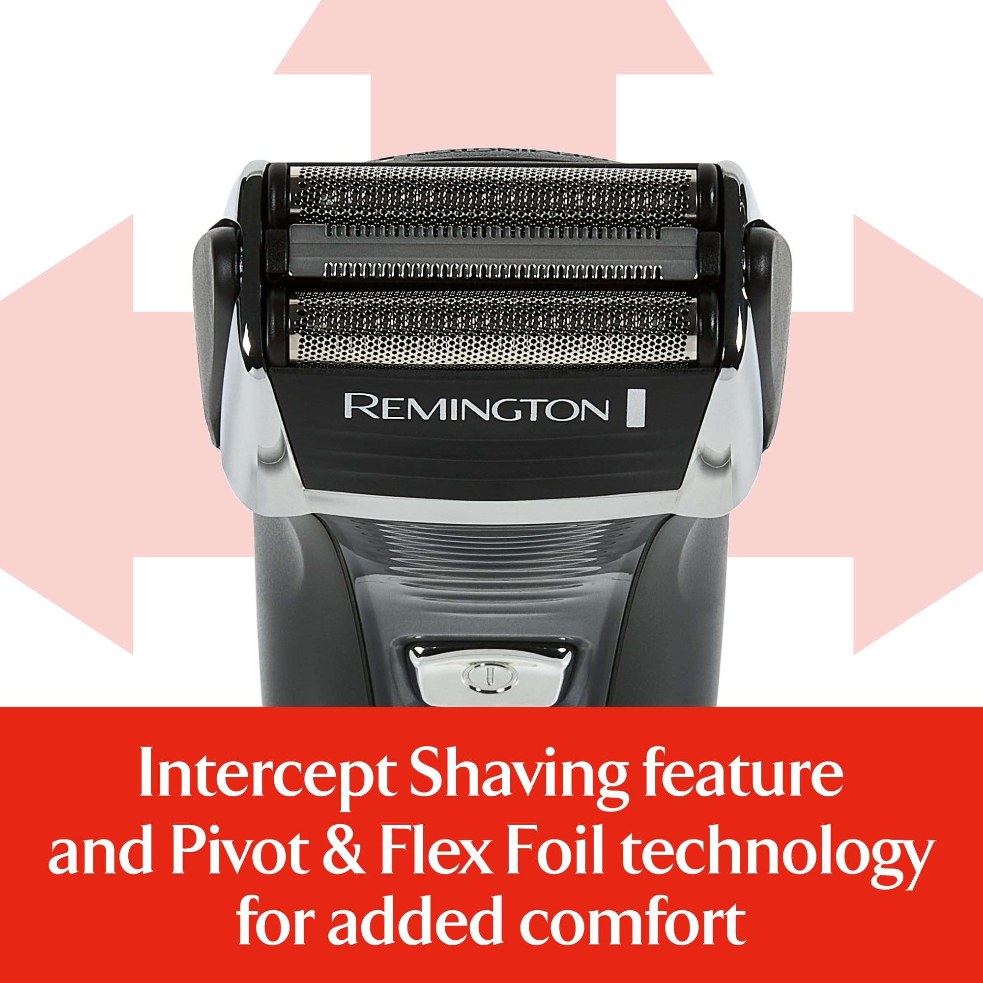 Remington F5 Foil Shaver - Electric Razor for Men, Cordless, Lightweight, Model F5-5800B, Black, Rechargeable with Pop Up Trimmer