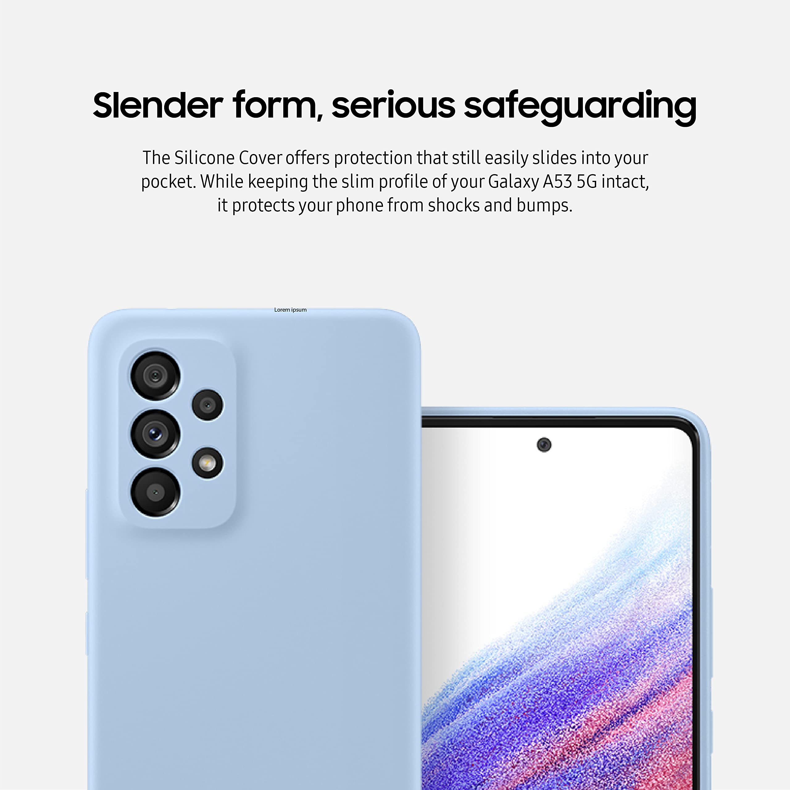 Samsung Galaxy A53 5G Silicone Cover, Protective, Eco-Friendly, Slim, Shockproof Phone Case With Soft, Stylish, Matte Design, Us