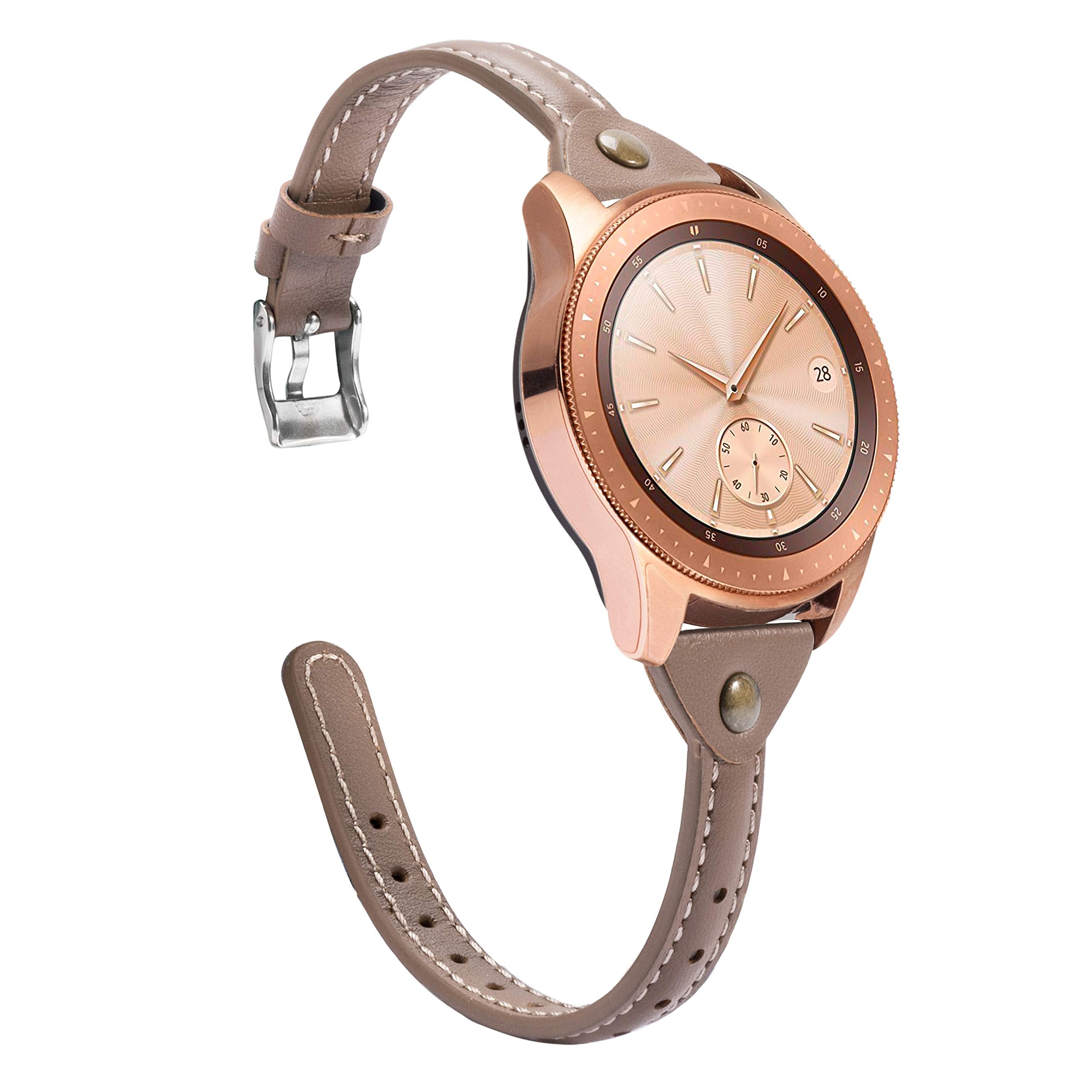 Wearlizer Slim Leather Compatible With Samsung Galaxy Watch 5/ Galaxy Watch 5 Pro/ Galaxy Watch 4 40Mm/ Galaxy Watch Band 42Mm 4