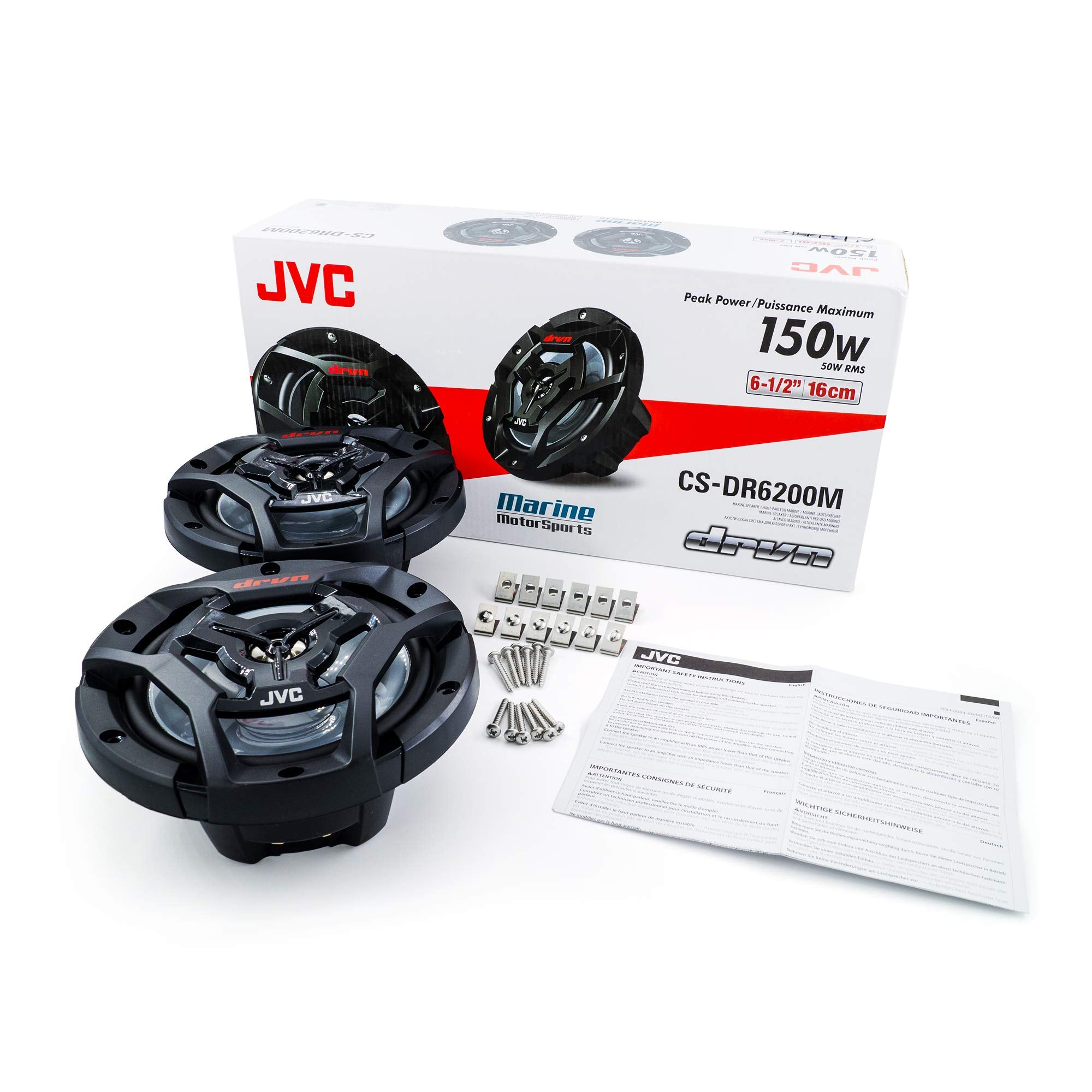 Jvc Cs Dr6200M Marine Speaker 6.5'' 2 Way Black