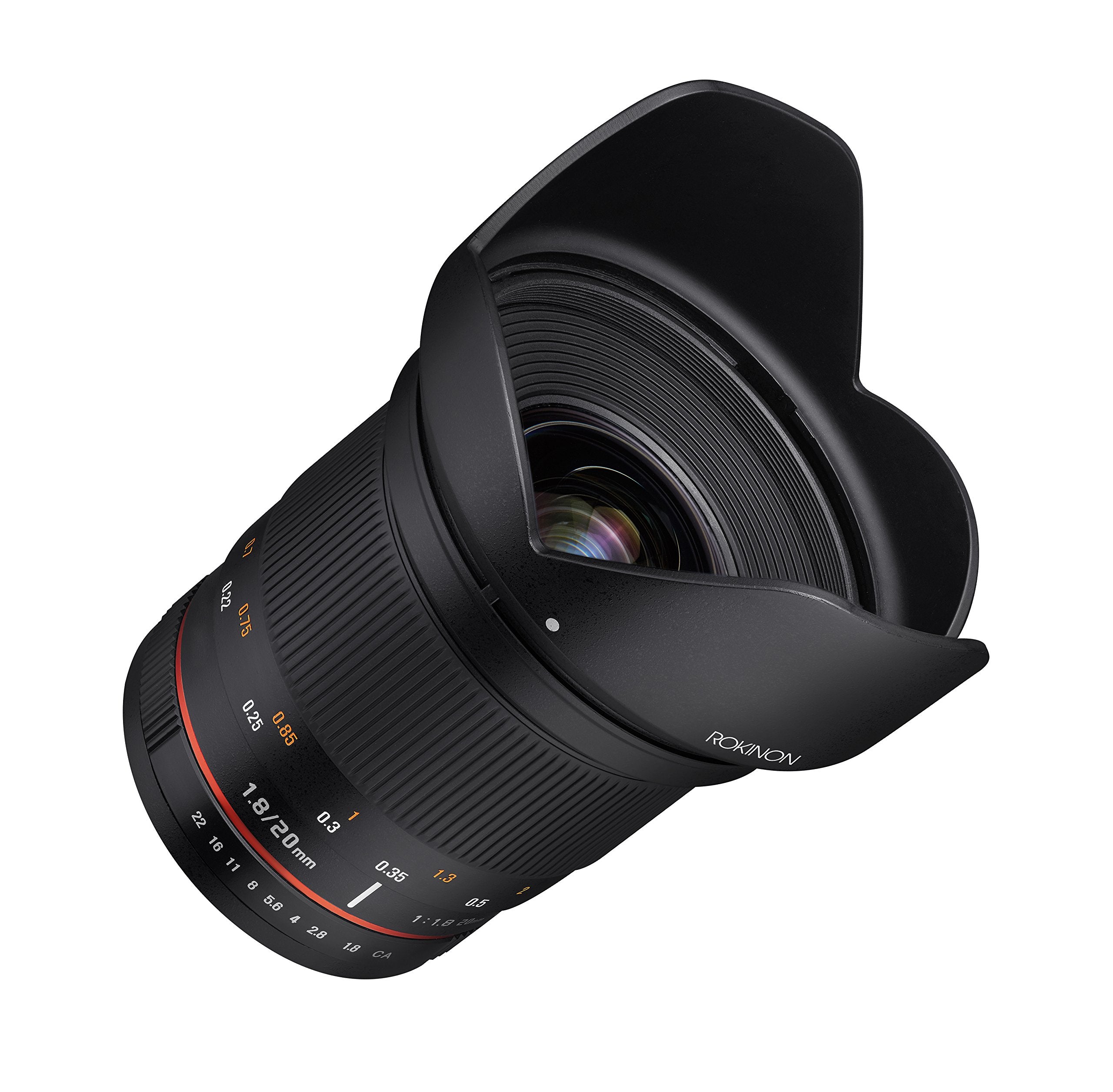 Rokinon 20Mm F/1.8 As Ed Umc Wide Angle Lens For Sony E Mount Black