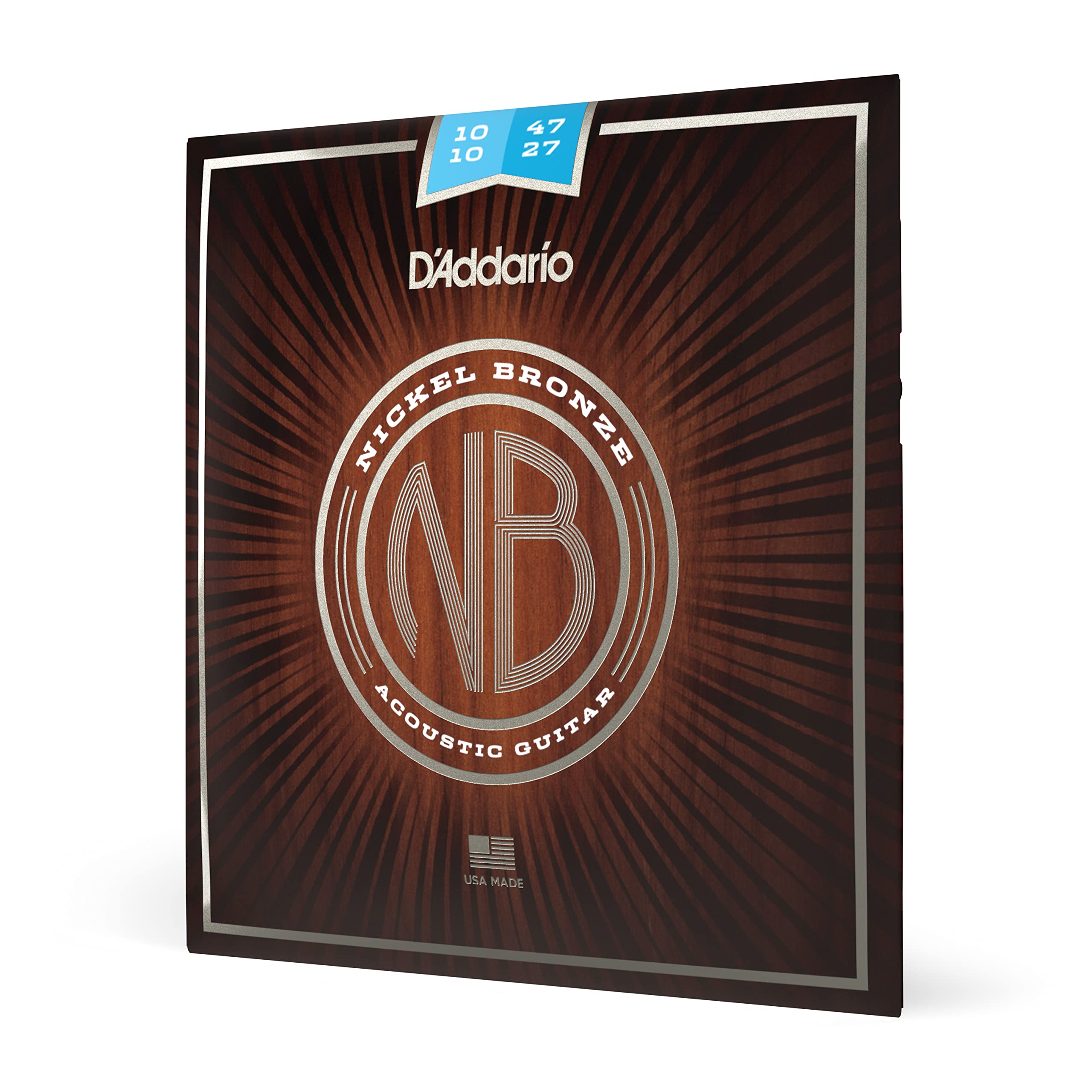 DAddario Guitar Strings - Acoustic Guitar Strings - Nickel Bronze - For 12 String Guitar - Natural, Clear, & Focused Tone - NB1