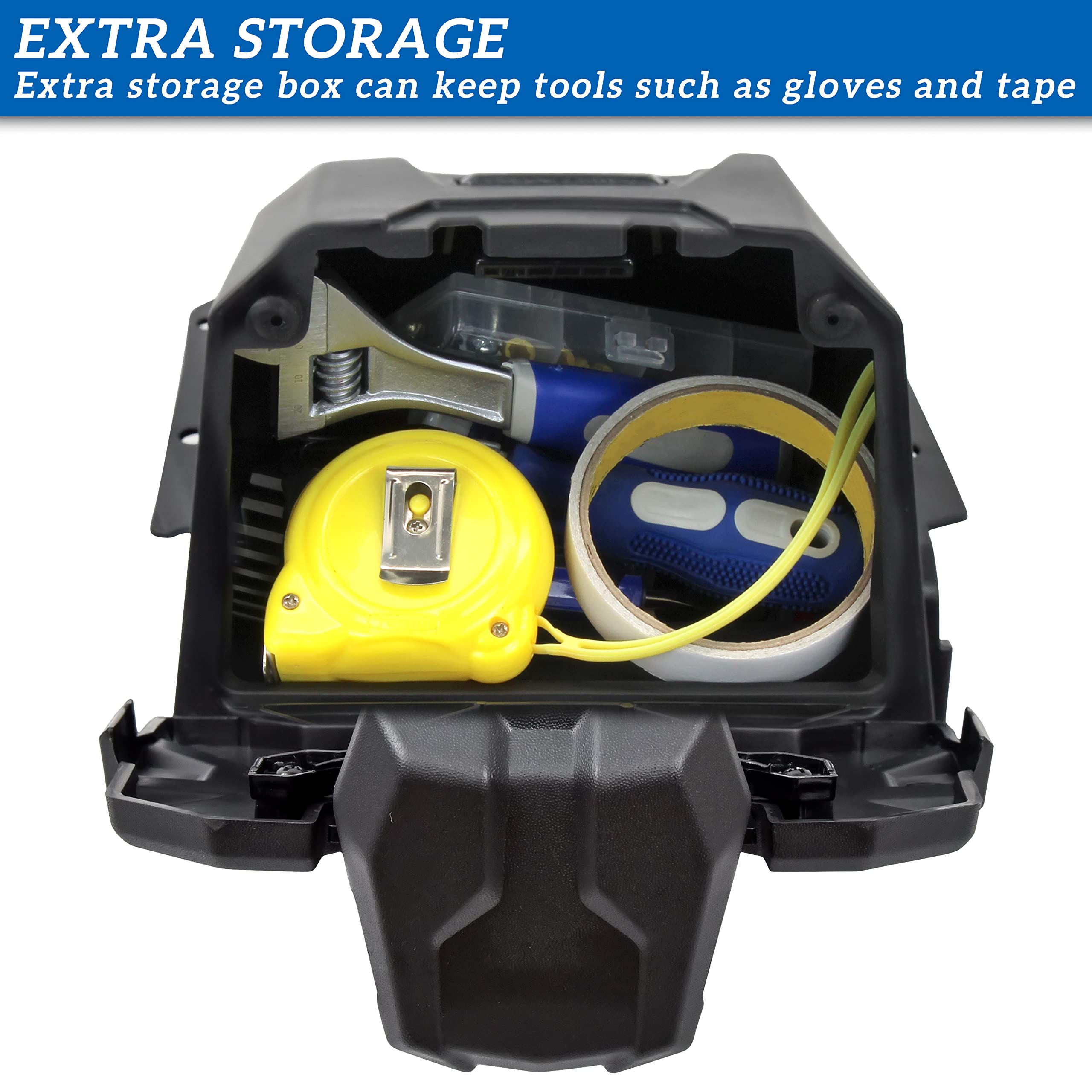 Sautvs Tablet Phone Holder For Polaris General Xp 1000 2016 2023, Electronic Device Phone Gps Tablet Mount With Storage Box For