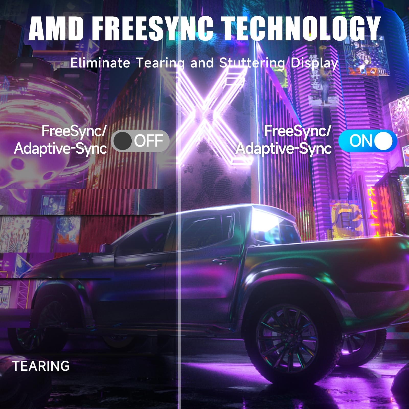 Norcent 27 Inch Fhd Va Gaming Curved Monitor With Rainbow Lights, 240Hz Refresh Rate, Eye Care 1080P Display, Freesync G Sync Co