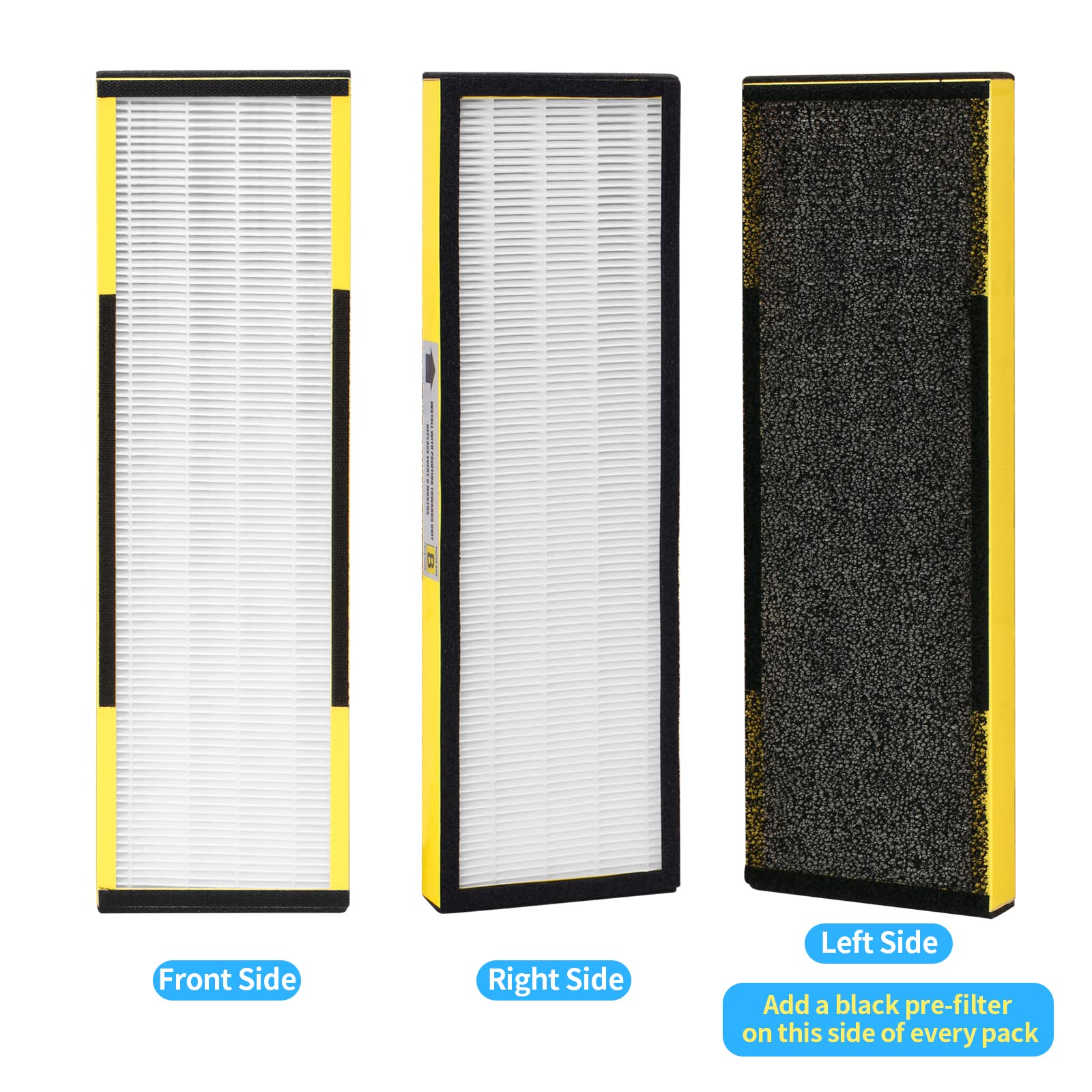 Fcfmy 6 Packs Flt4825 H13 True Hepa Replacement Filter B Compatible With G Guardian Technologies Air Cleaner Purifier Ac4300Bptc