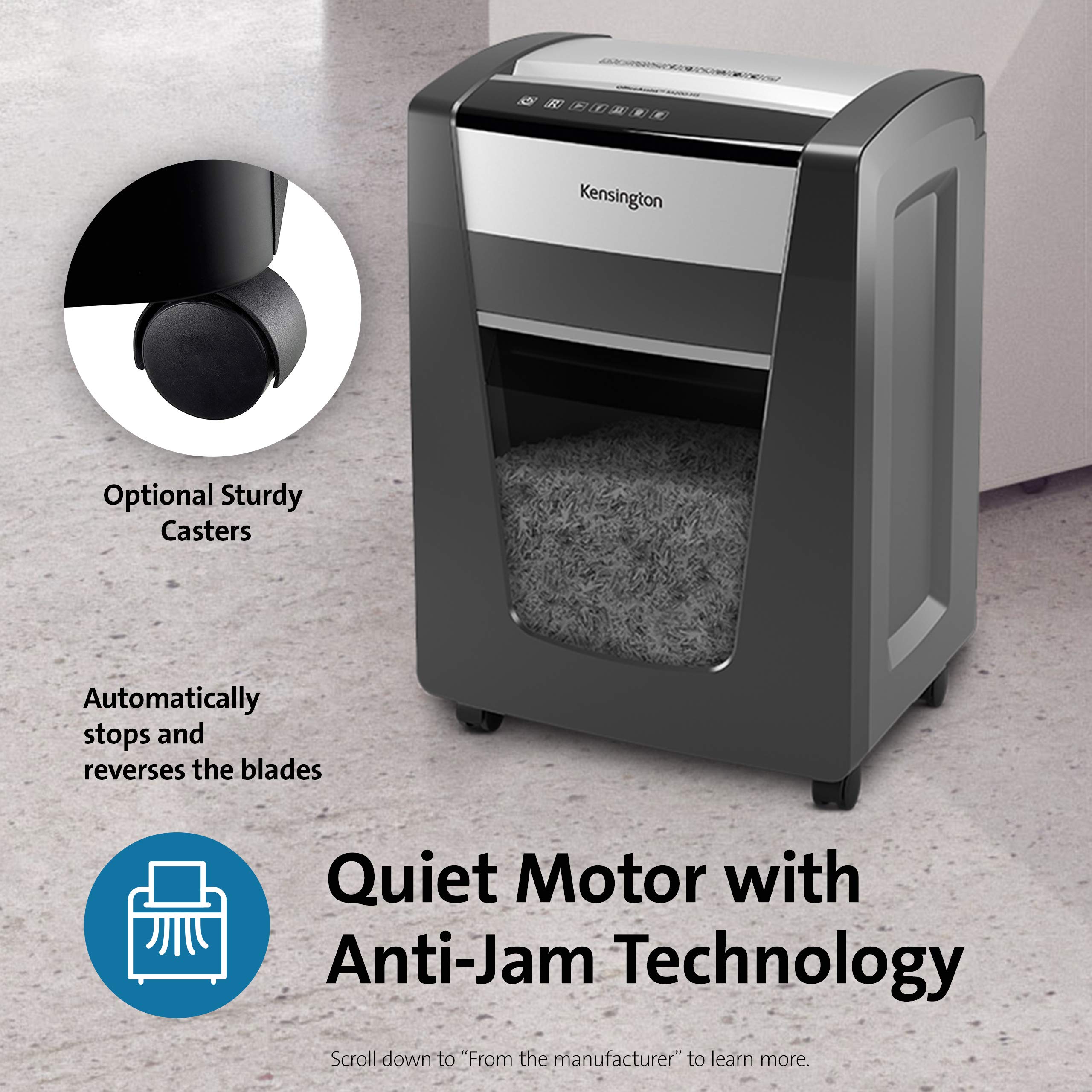 Kensington Micro Cut Shredder   Officeassist M200 Hs Anti Jam (K52078Am)
