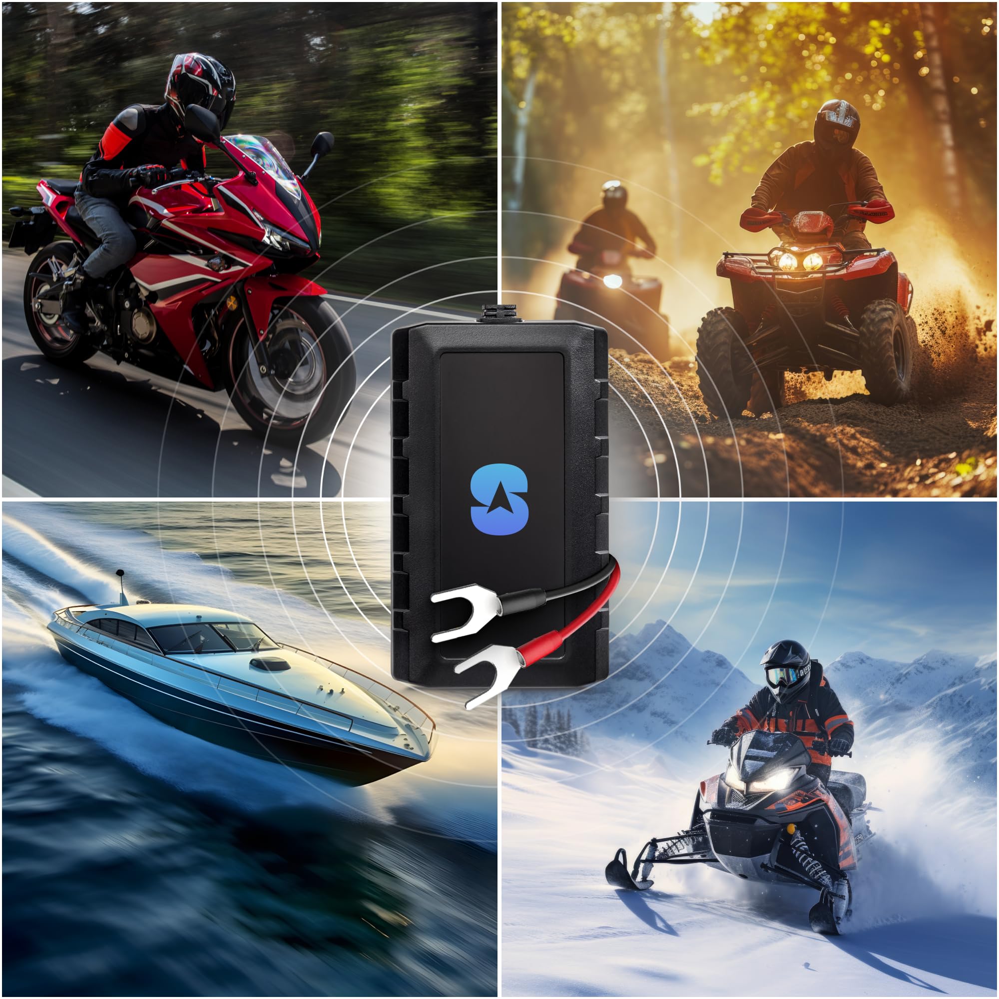 Spytec Gps Motorcycle Tracker   Waterproof Real Time Tracking W/ 5 Second Updates   Ideal Hard Wired Gps Tracking For Mopeds, Scooters, Boats, Atvs   Anti Theft Movement Alert   Low Cost Plan