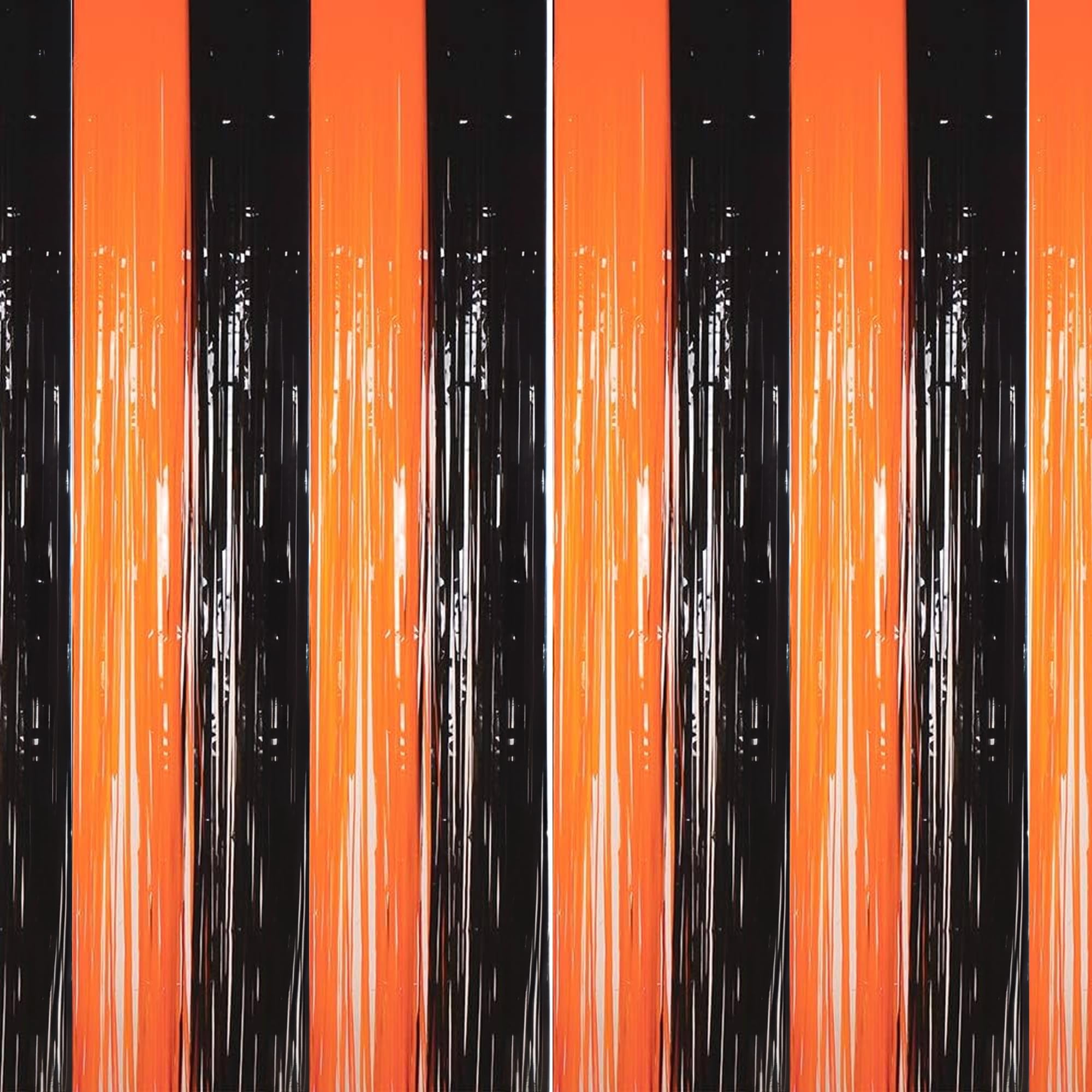 Dazzle Bright 4 Pack Backdrop Curtain, 3Ft X 8Ft Metallic Tinsel Foil Fringe Curtains Photo Booth Background For Baby Shower Bir