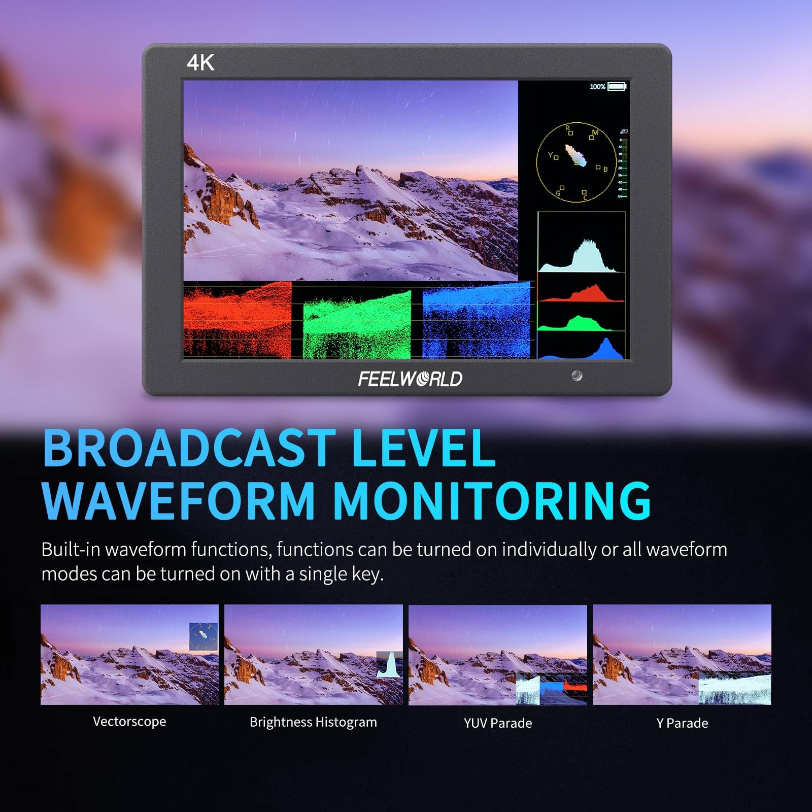 Feelworld T7 7 Inch Dslr On Camera Field Monitor Video Assist Full Hd 1920X1200 4K Hdmi Input Output With Peaking Focus Rugged A