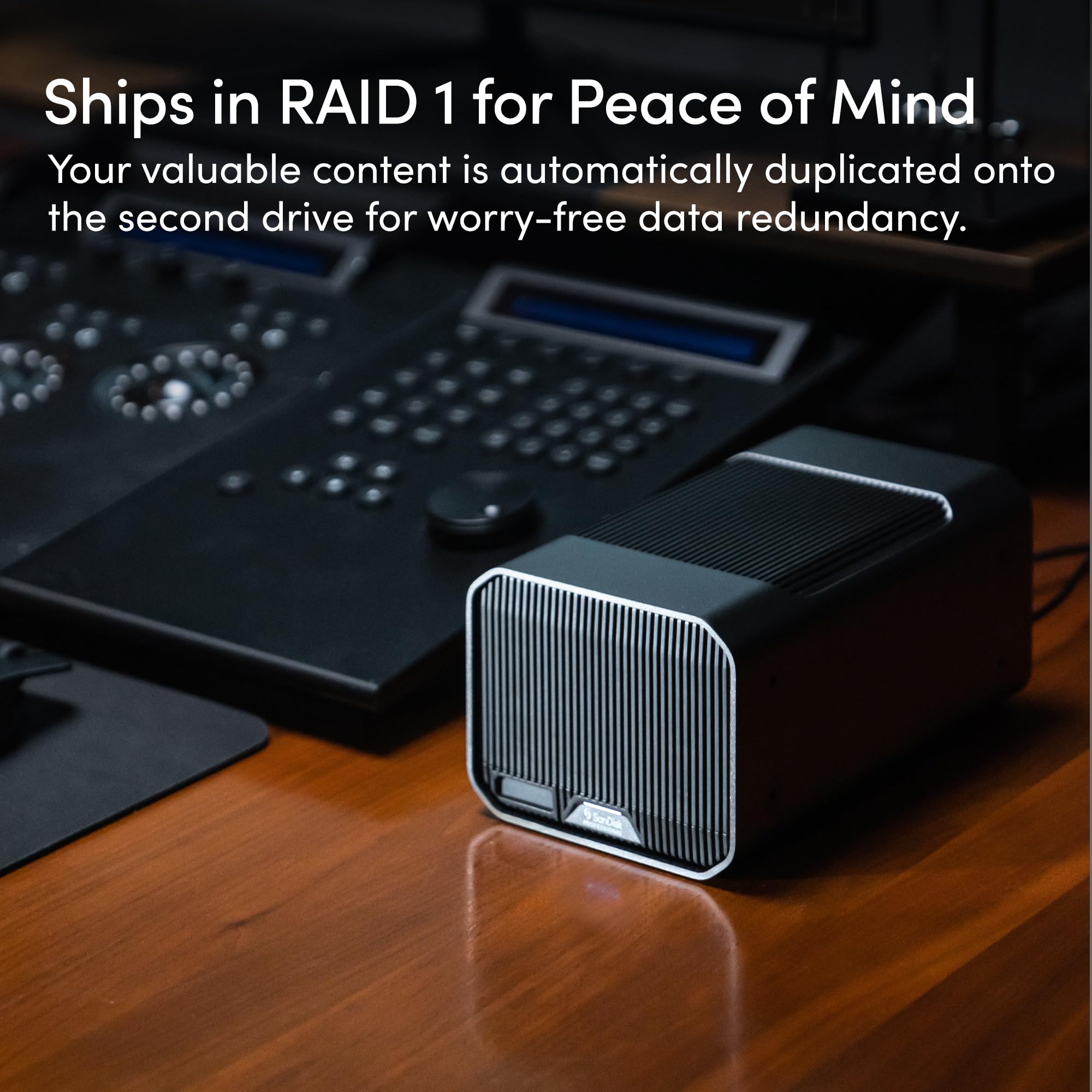 Sandisk Professional 48Tb G Raid Mirror   External Hdd, Raid With Redundancy, Thunderbolt 3, Usb (10Gbps), 7200Rpm Ultrastar Har