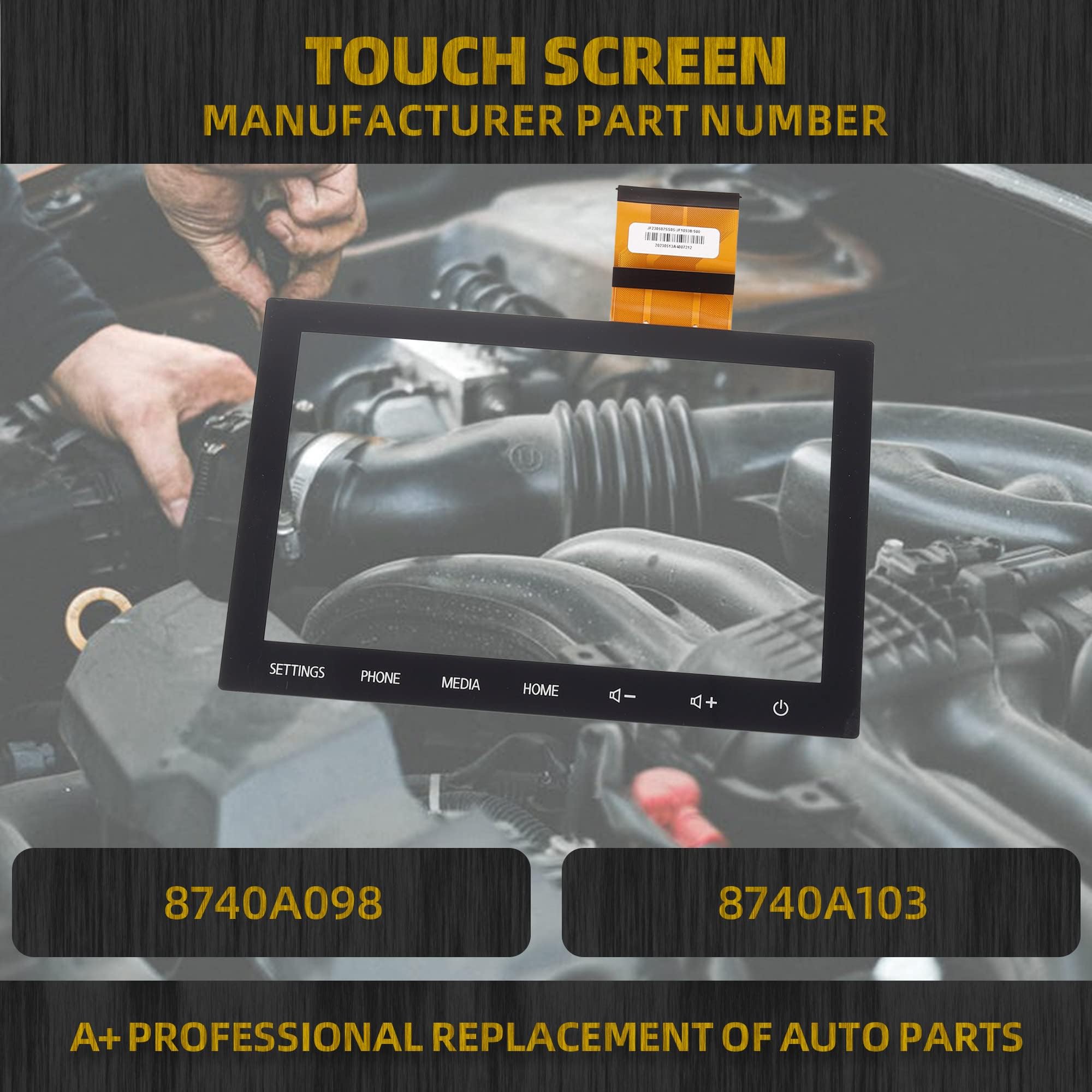 Dasbecan 8 Touch Screen Without Lcd Compatible With 2020 2021 2022 Mitsubishi Outlander Replaces 8740A103 8740A098