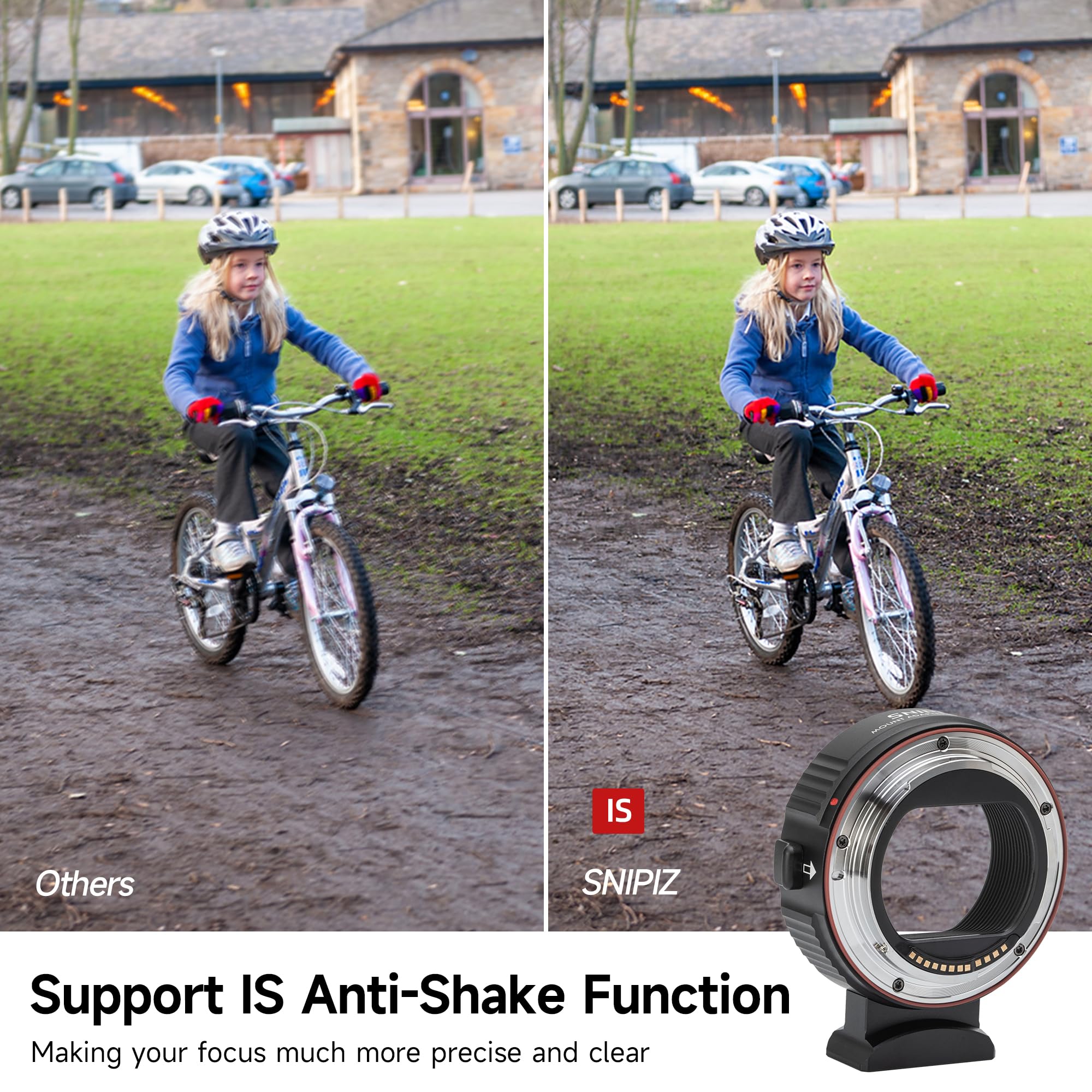 Snipiz Ef-Eos R Mount Adapter Auto-Focus Lens Mount Adapter Converter Ring Compatible With Canon Ef/Ef-S Series Lens To Eos R, R