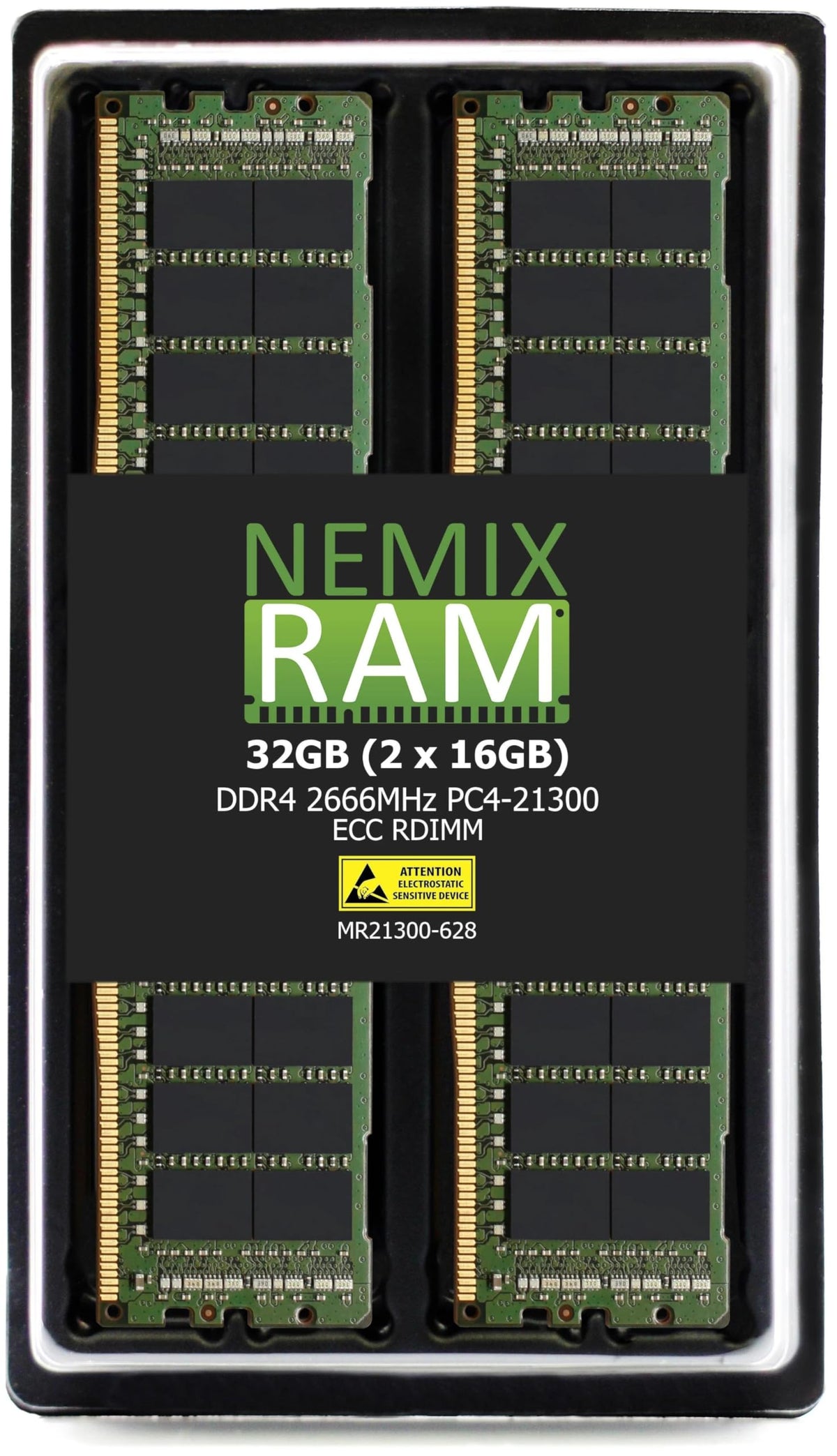Nemix Ram 32Gb (2X16Gb) Ddr4 2666Mhz Pc4 21300 2Rx8 1.2V 288 Pin Ecc Rdimm Registered Server Memory Kit