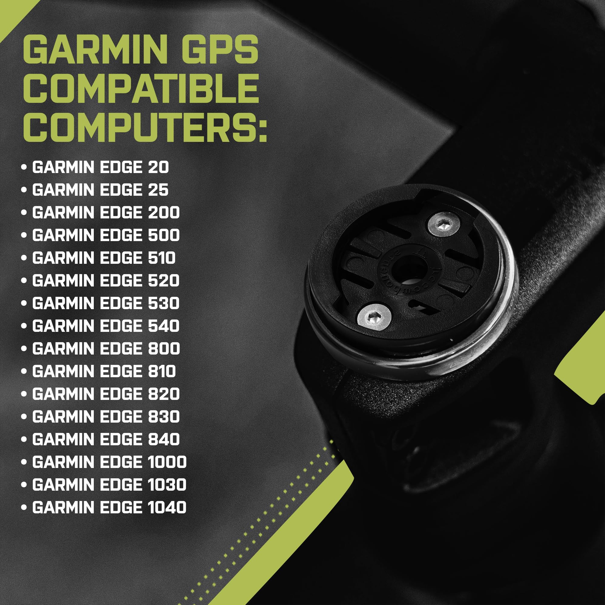 Jrc Components Enkei Top Cap Bike Stem Mount | Compatible With Garmin Edge Series Devices | Lightweight Cnc 6061 T6 Aluminium Bo