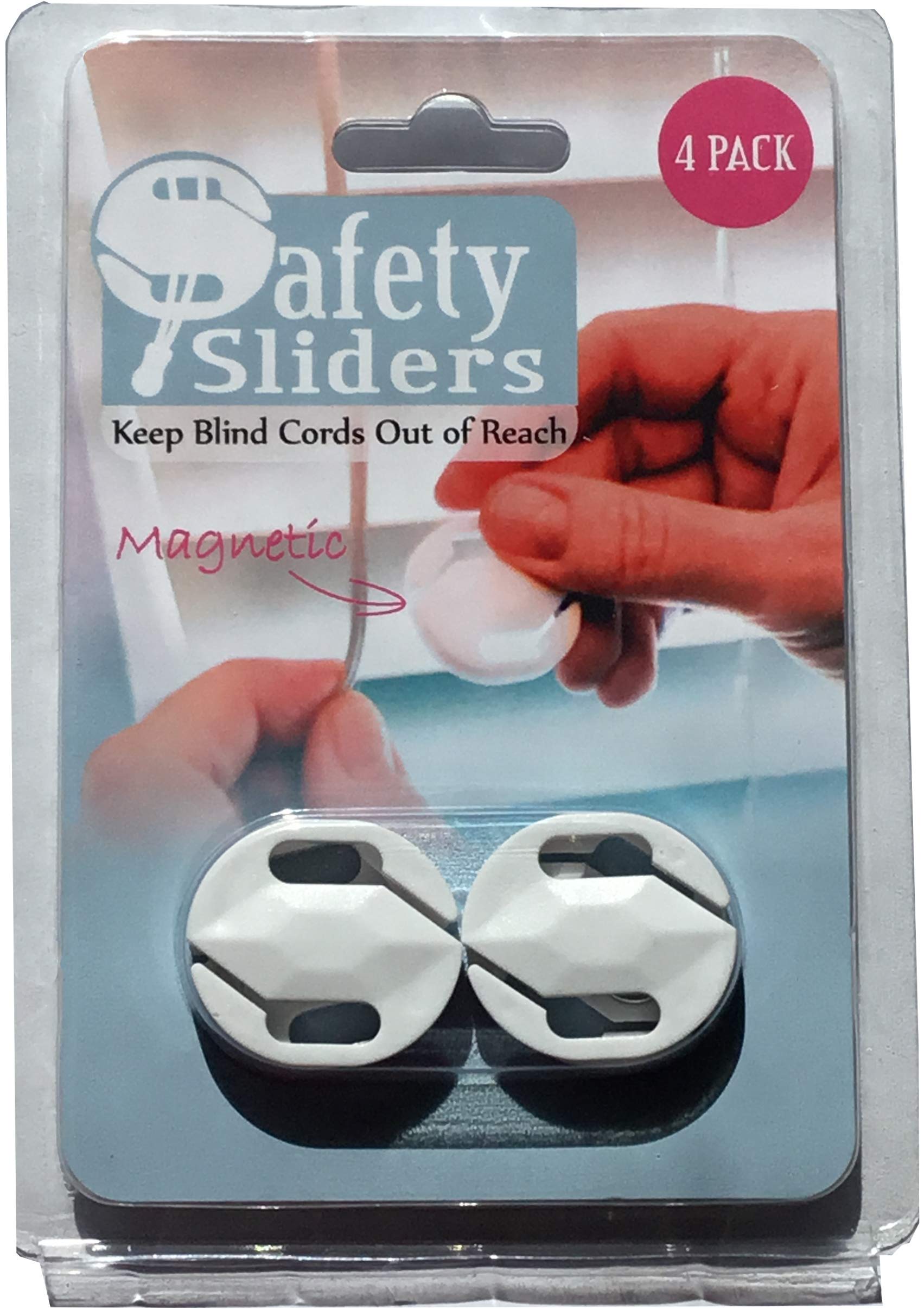 Blind Cord Safety Slider (4 Pack)   No Holes Or Adhesive On Walls  No Winding/Unwinding Cords