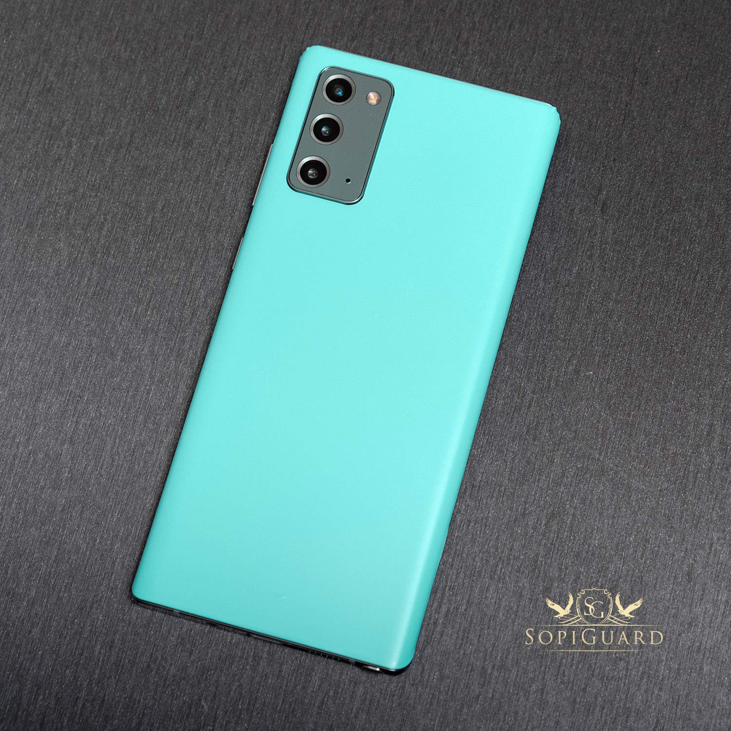 Sopiguard Sticker For Surface Duo Phone Edge To Edge Precision Vinyl Skin Wrap (Satin Turquoise Blue)