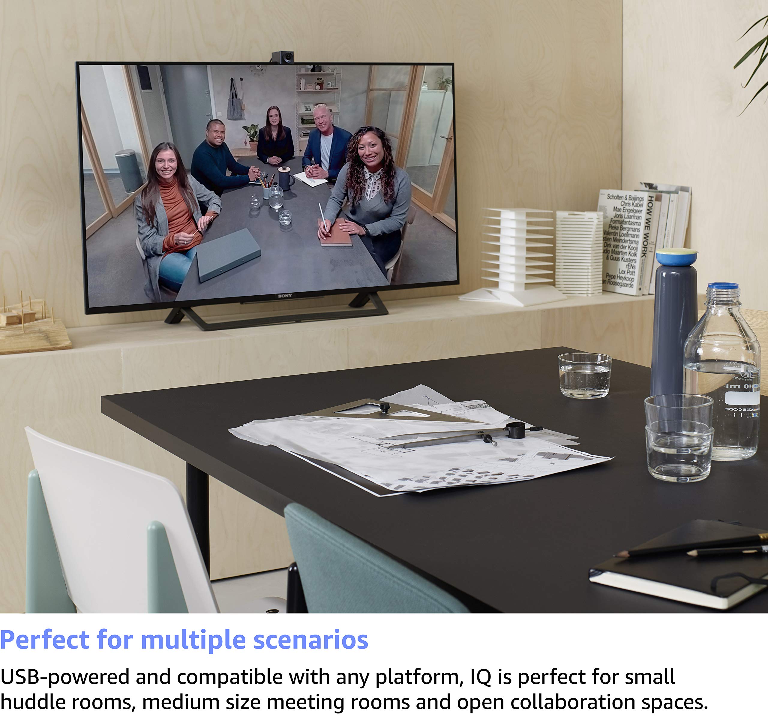 Huddly Iq Full Hd 1080P Usb Video Conferencing Camera With 150 Degree View And Ai Capabilities
