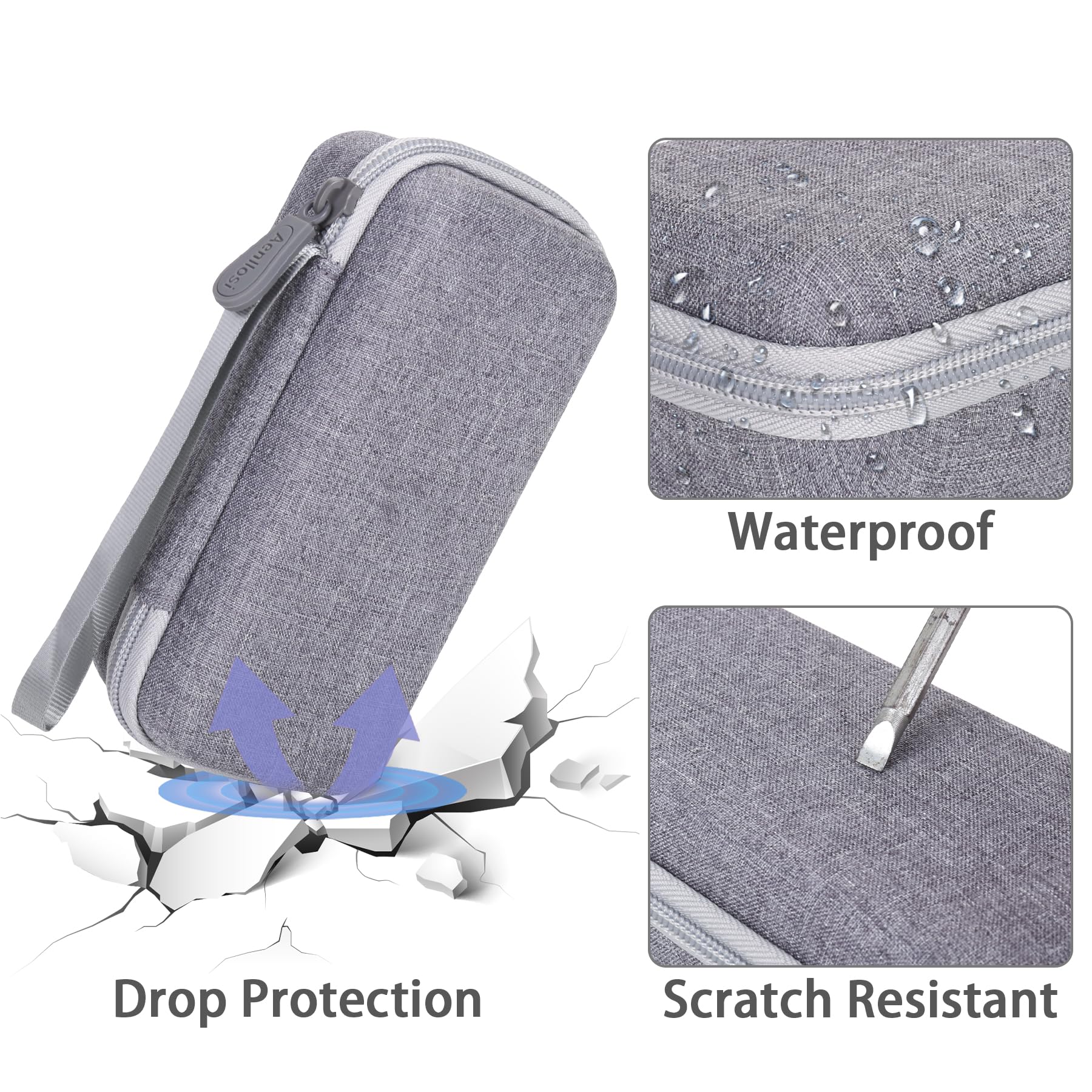 Aenllosi Hard Carrying Case Compatible With Rode Wireless Me Clip/Wireless Go Ii Dual Channel Compact Digital Wireless Microphon