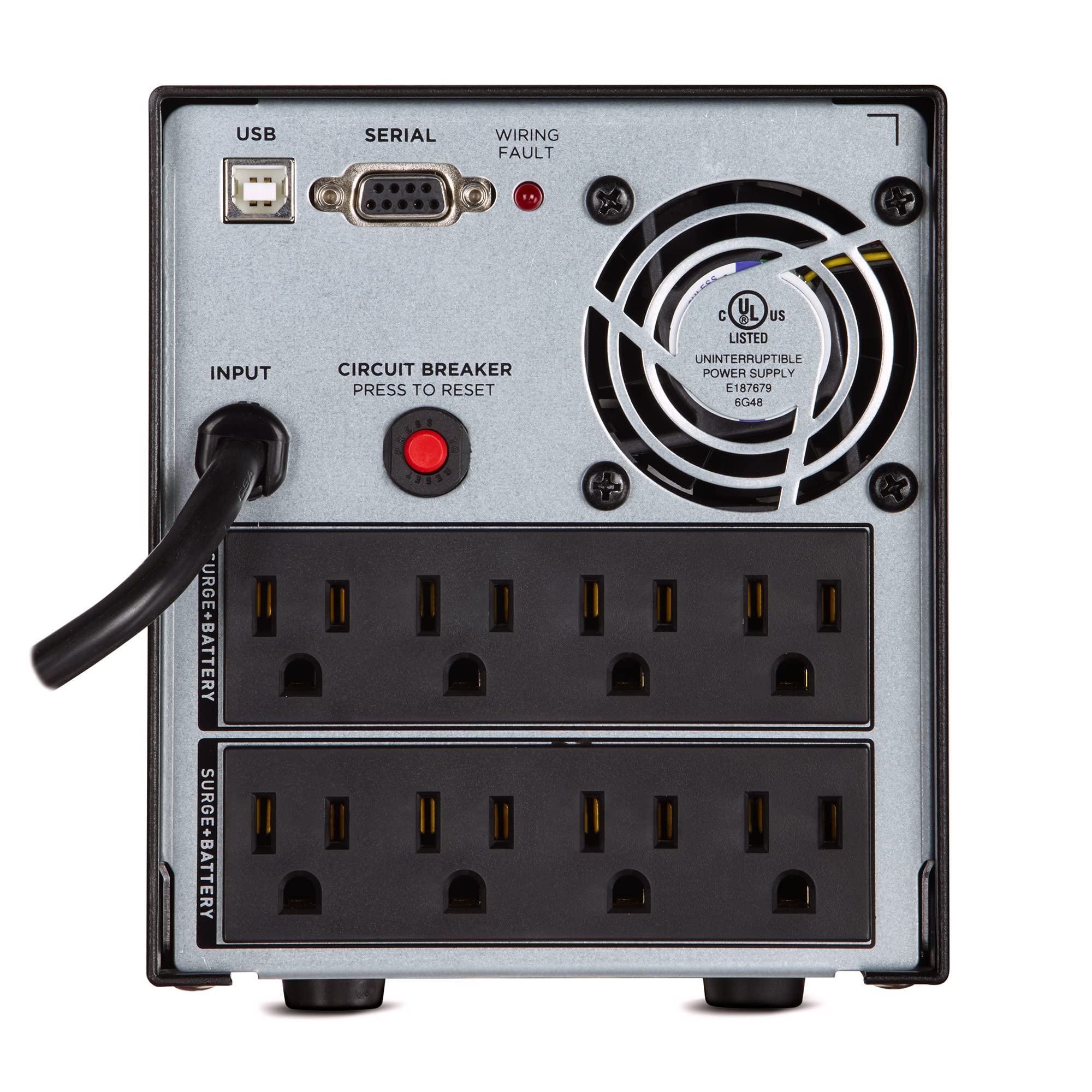 Cyberpower Or1500Pfclcd Pfc Sinewave Ups System, 1500Va/1050W, 8 Outlets, Avr, Mini Tower