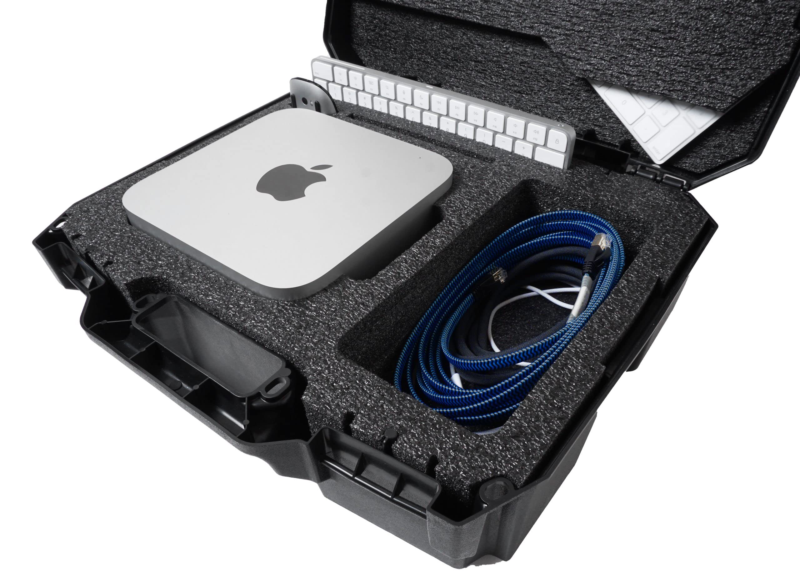 Case Club Hard-Sided Carry Case for Apple Mac Studio & Accessories - Rugged, Lockable, Black