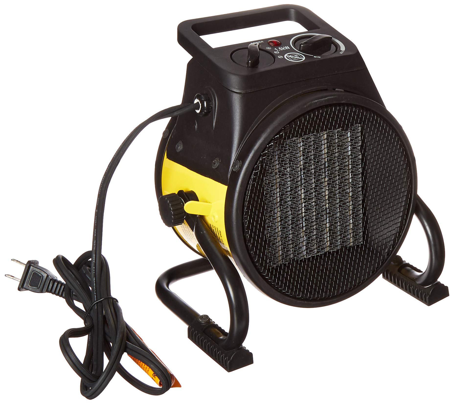 Dura Heat Euh1465 Electric Forced Air Heater With Pivoting Base 5,120 Btu, Yellow