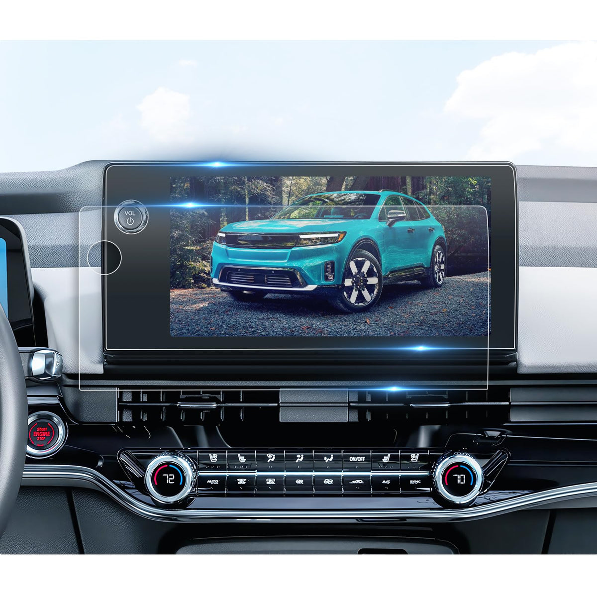 Bibibo [2Pcs] For 2024 2025 Honda Prologue Screen Protector 2024 2025 Honda Prologue (Ex/Touring/Elite) &2024 Acura Zdx 11.3'Navigation Display Anti-Glare &Scratch Ultra-Clear Honda Prologue Accessories 2024 2025 (11.3 Inch-Navigation)