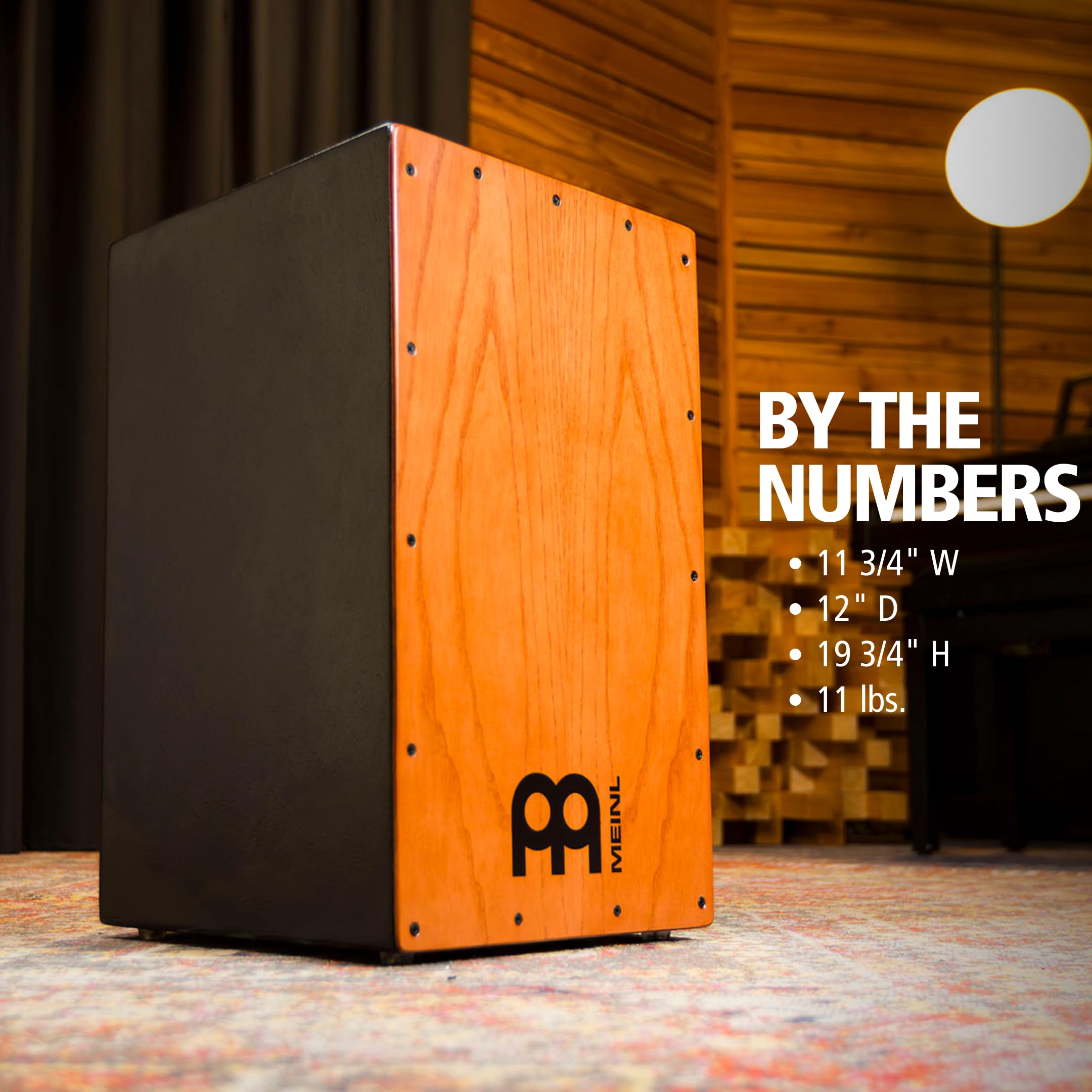 Meinl Percussion Cajon Box Drum Instrument With Internal Snare Strings, Adjustable - Not Made In China - Play With Your Hands, 2