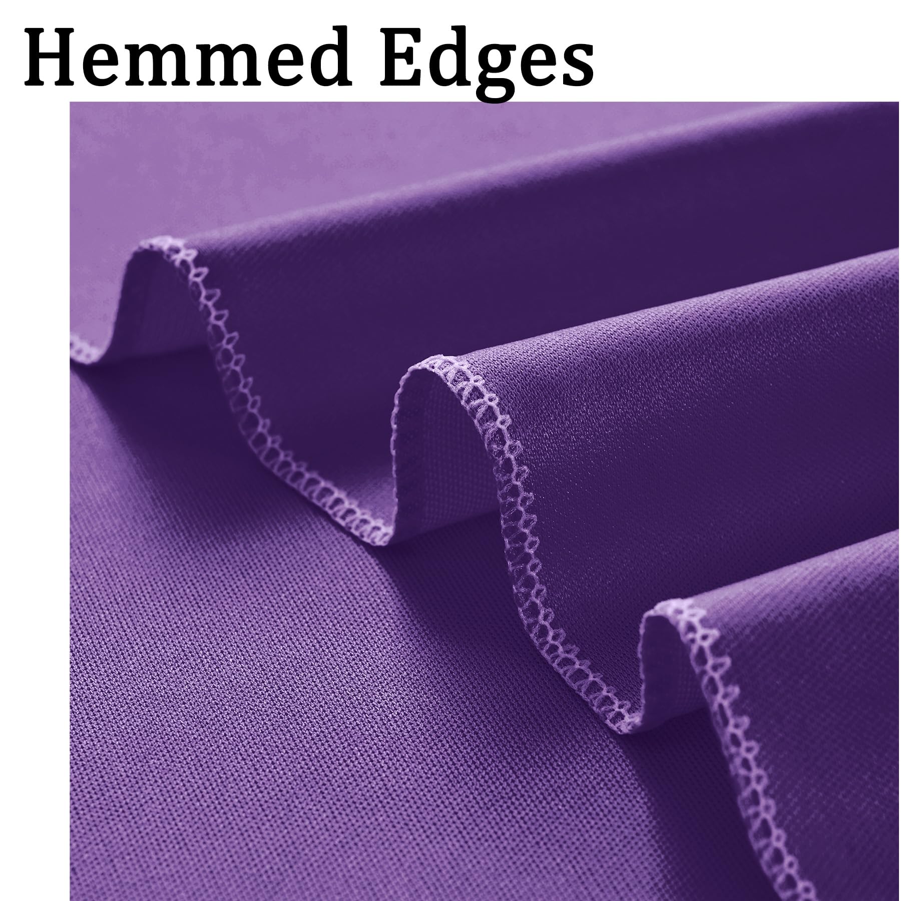 10X8 Ft Wrinkle Free Purple Backdrop Curtains For Parties, Tihck Fabric Backdrop Drapes For Mermaid Birthday Wedding Photography