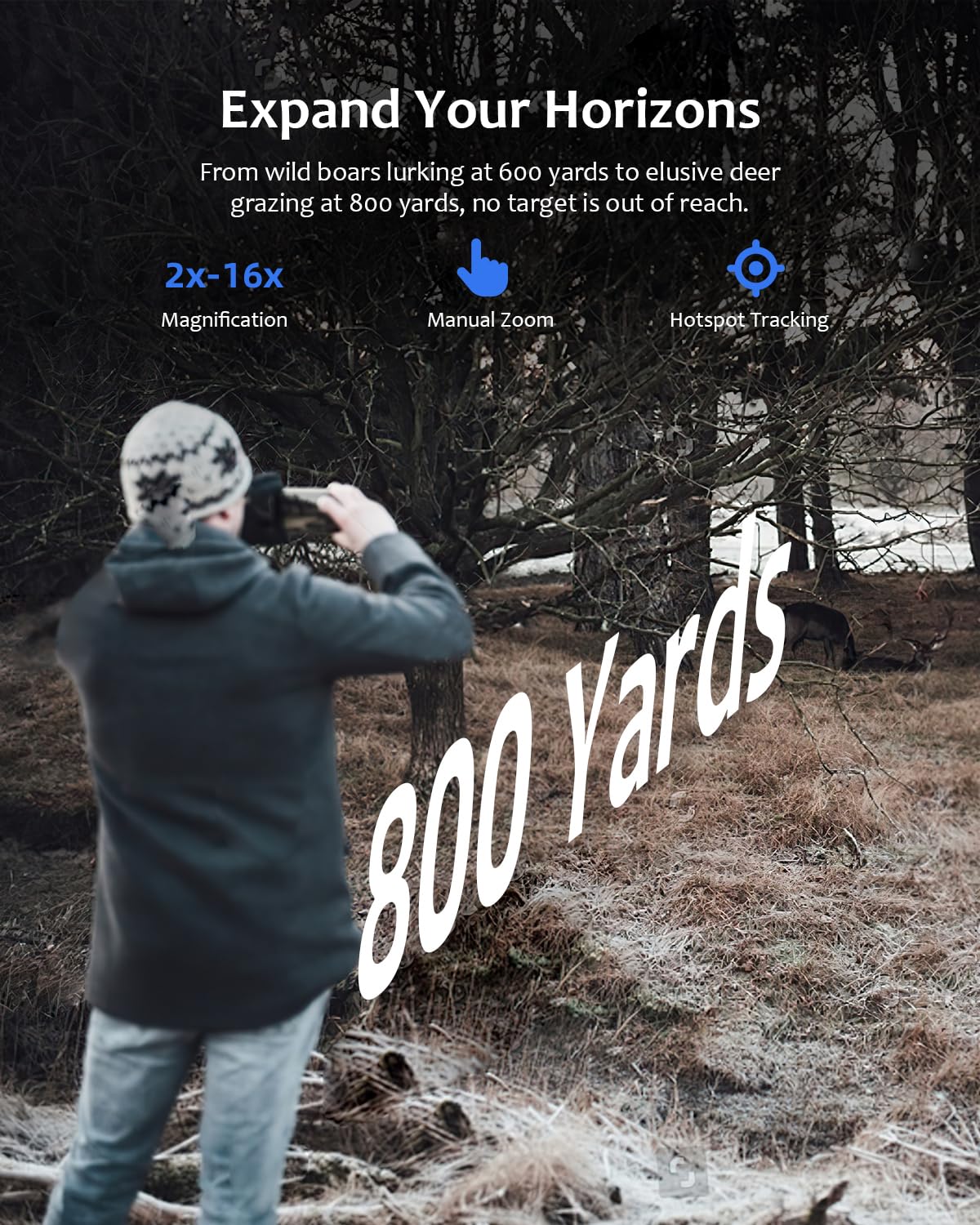 Infiray Thermal Monocular For Iphone, T2 Pro Thermal Camera Scope For Hunting, 256X192 Ir Resolution Thermal Imaging Goggles, 80