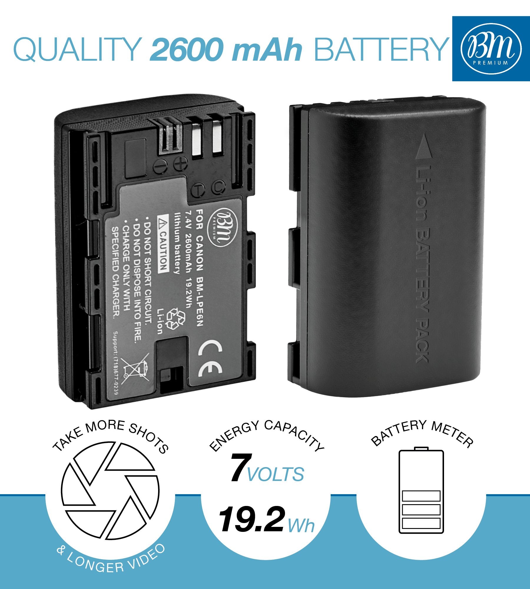 Battery Grip Kit For Canon Eos 70D, Eos 80D, Eos 90D Digital Slr Camera Includes Vertical Battery Grip Bg E14 Replacement + Qty