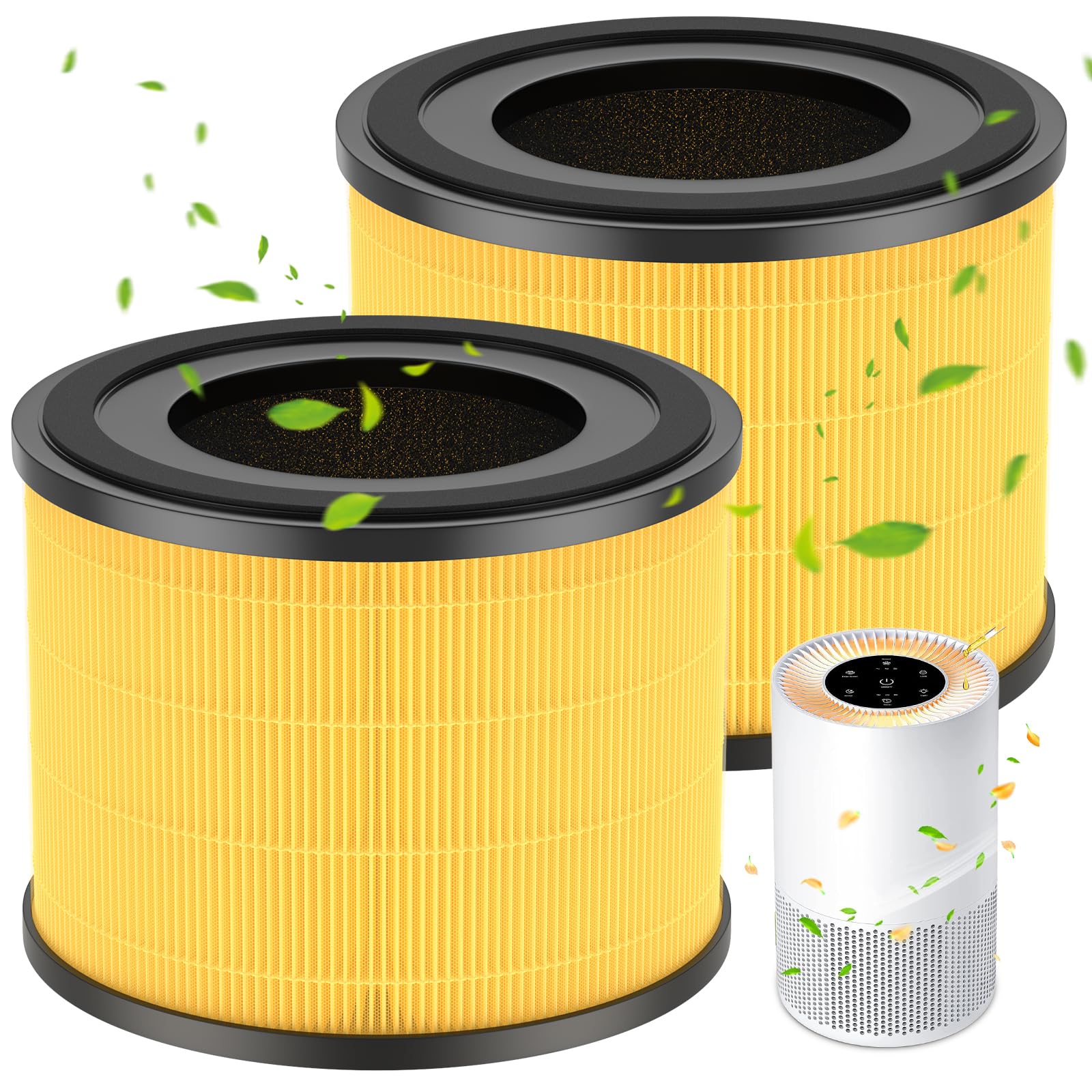 2 Pack Ap S0610L Pet Care Replacement Filter, Compatible With Mooka Ap S0610L Air Purifier, H13 True Hepa Filter, 3 Stage Filtra