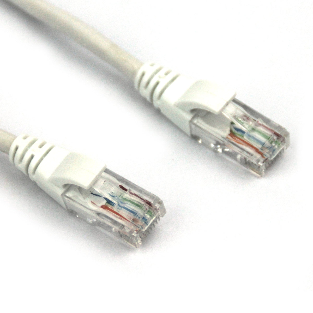 Vcom 200 Feet Cat5E Molded Patch Cable, White (Np511 200 White)