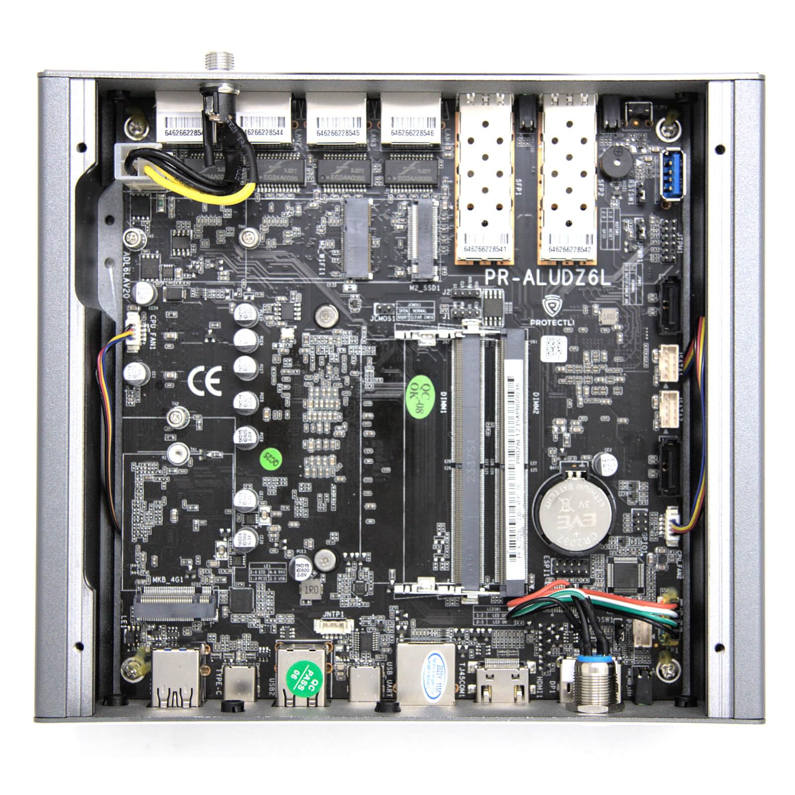 Protectli Vault Pro Vp6670 6 Port, Micro Appliance/Mini Pc   Intel I7, 2X 10G Sfp+ & 4X 2.5G Ports, Ddr5 Ram, M.2 Nvme Or Sata S