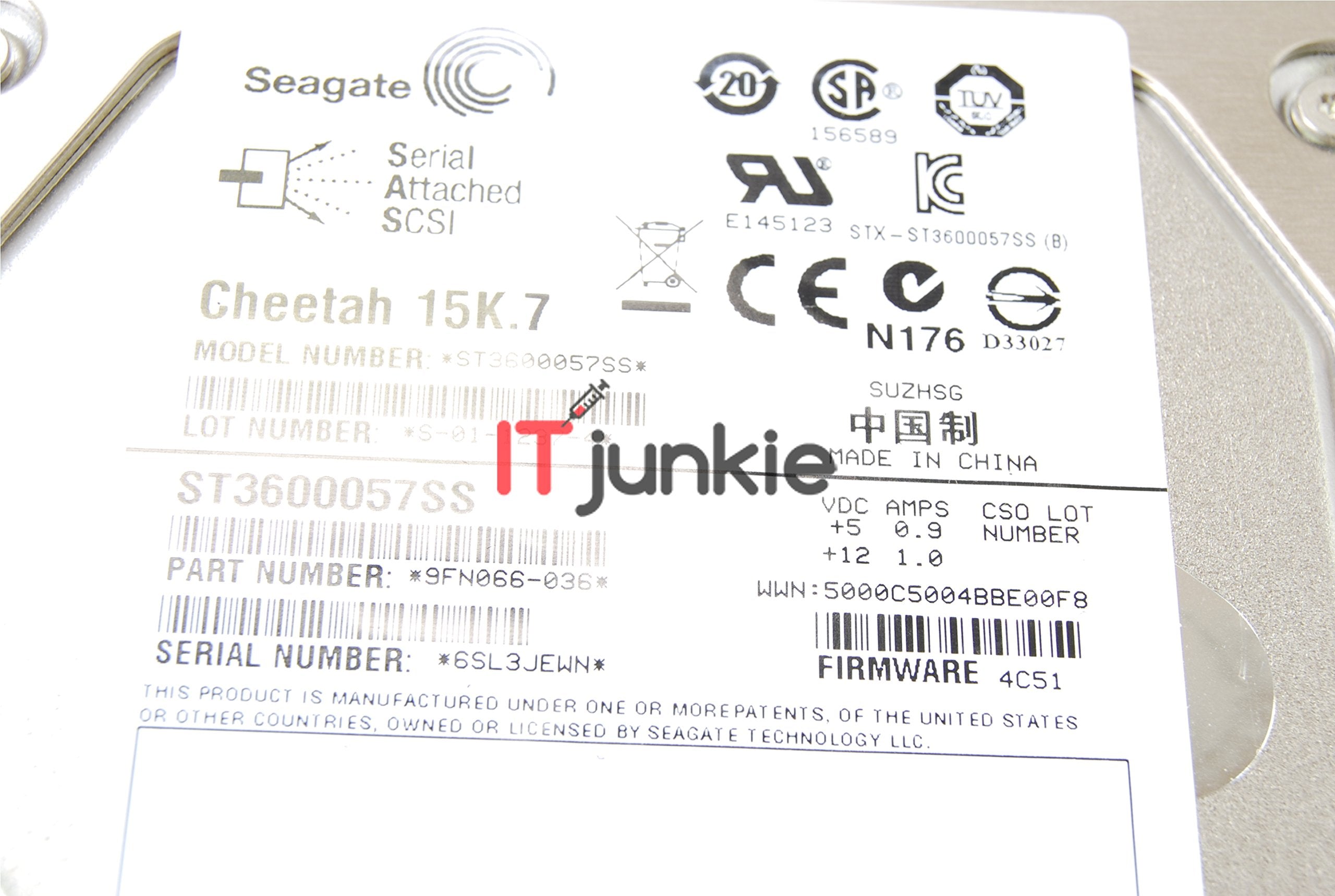 Seagate Cheetah 15K.7 St3600057Ss 600 Gb 3.5 Internal Hard Drive   Sas   15000 16 Mb Buffer   Ho