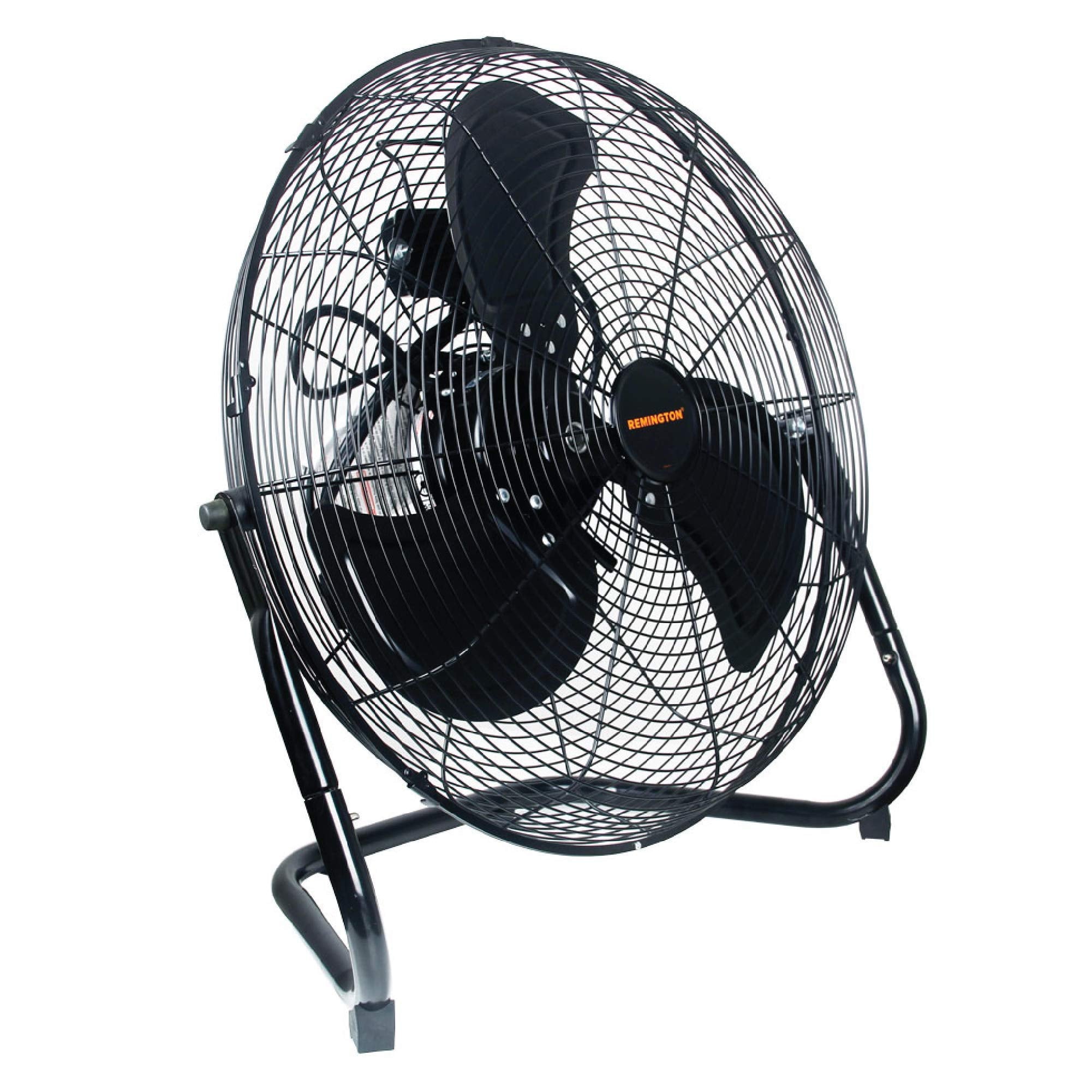 Remington 20'' Industrial High Velocity Floor Fan With 3 Speed Settings And Pivoting Head. Use For Shop, Garage Or Warehouse. Al