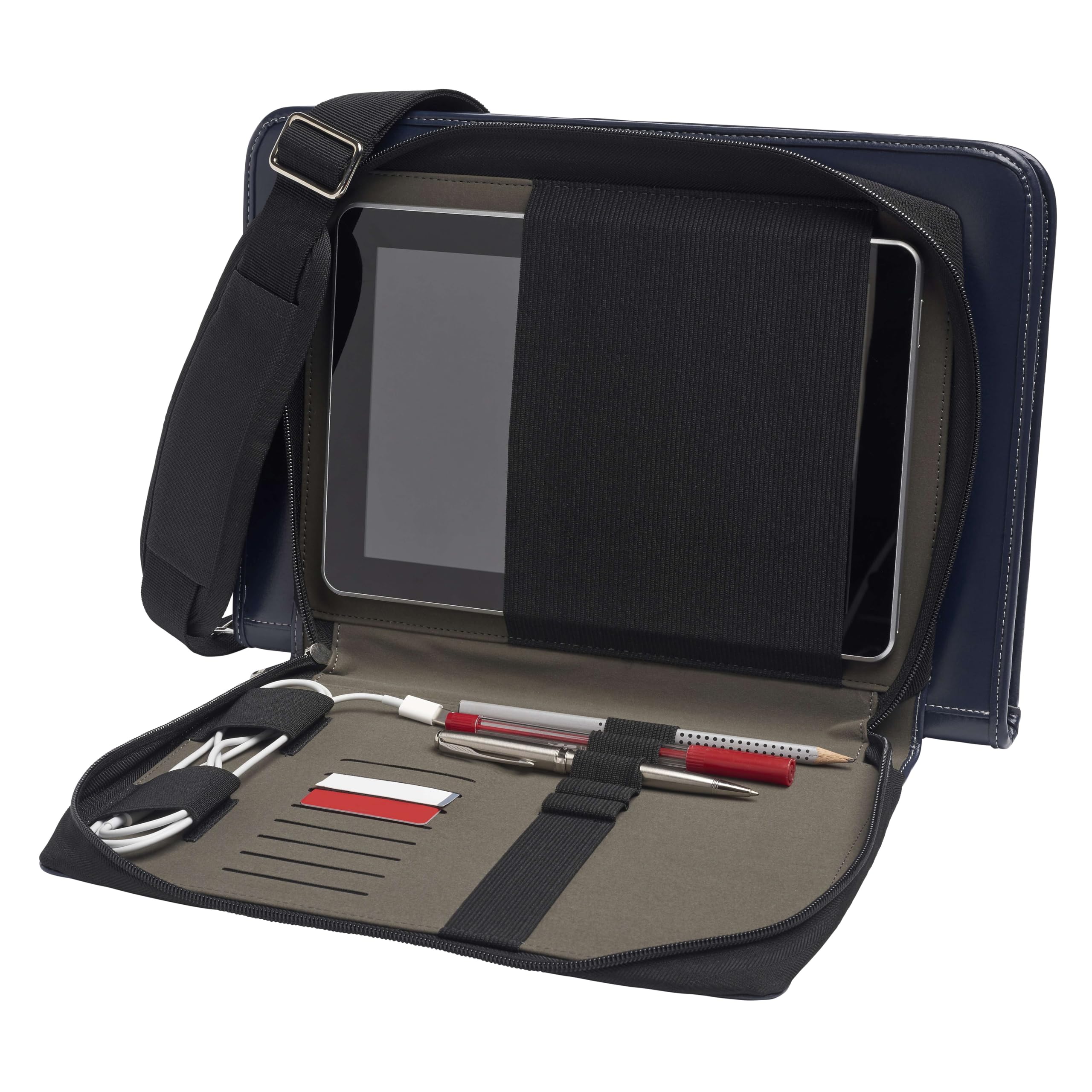 Broonel   Contour Series   Blue Heavy Duty Leather Protective Case   Compatible With Lg Gram 16 16Z90R K.Aa78A1 16'' Laptop